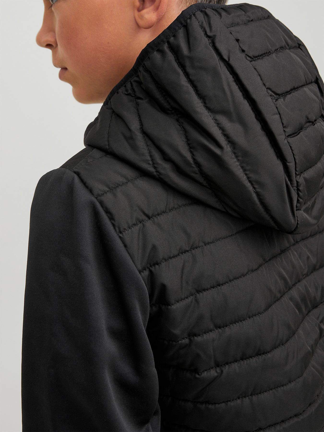 Kids’ Multi Quilted Jacket Black