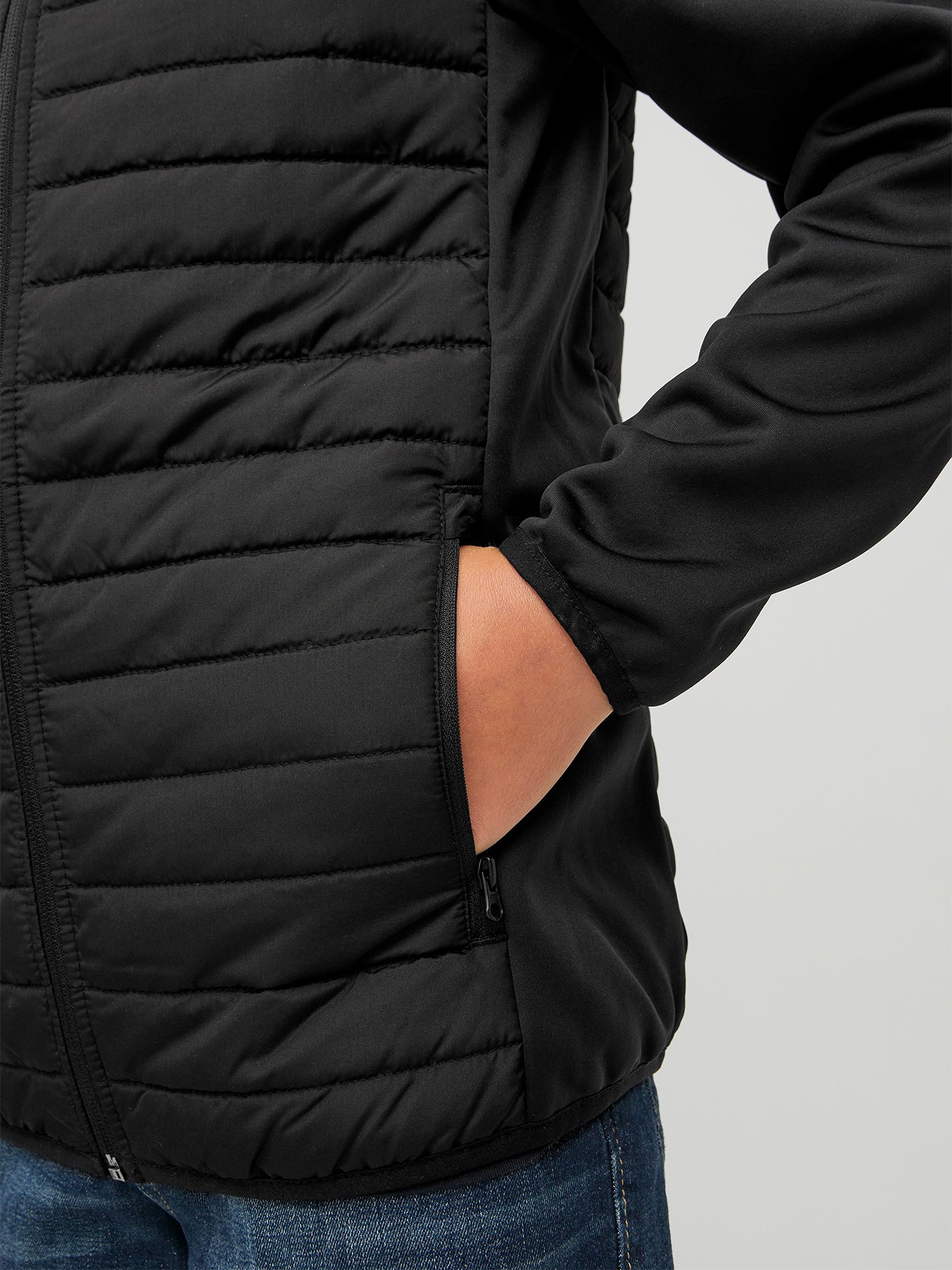 Kids’ Multi Quilted Jacket Black