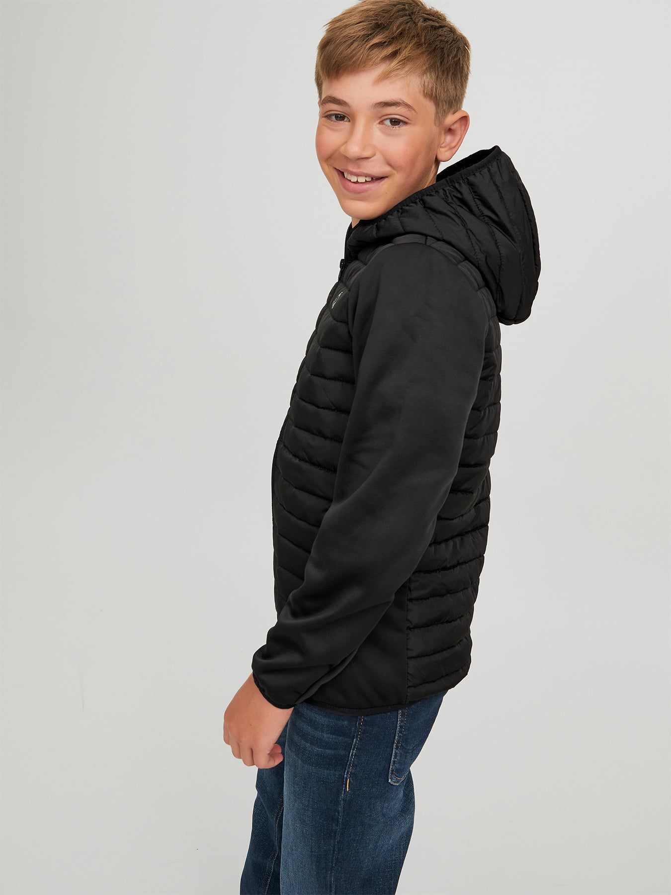 Kids’ Multi Quilted Jacket Black