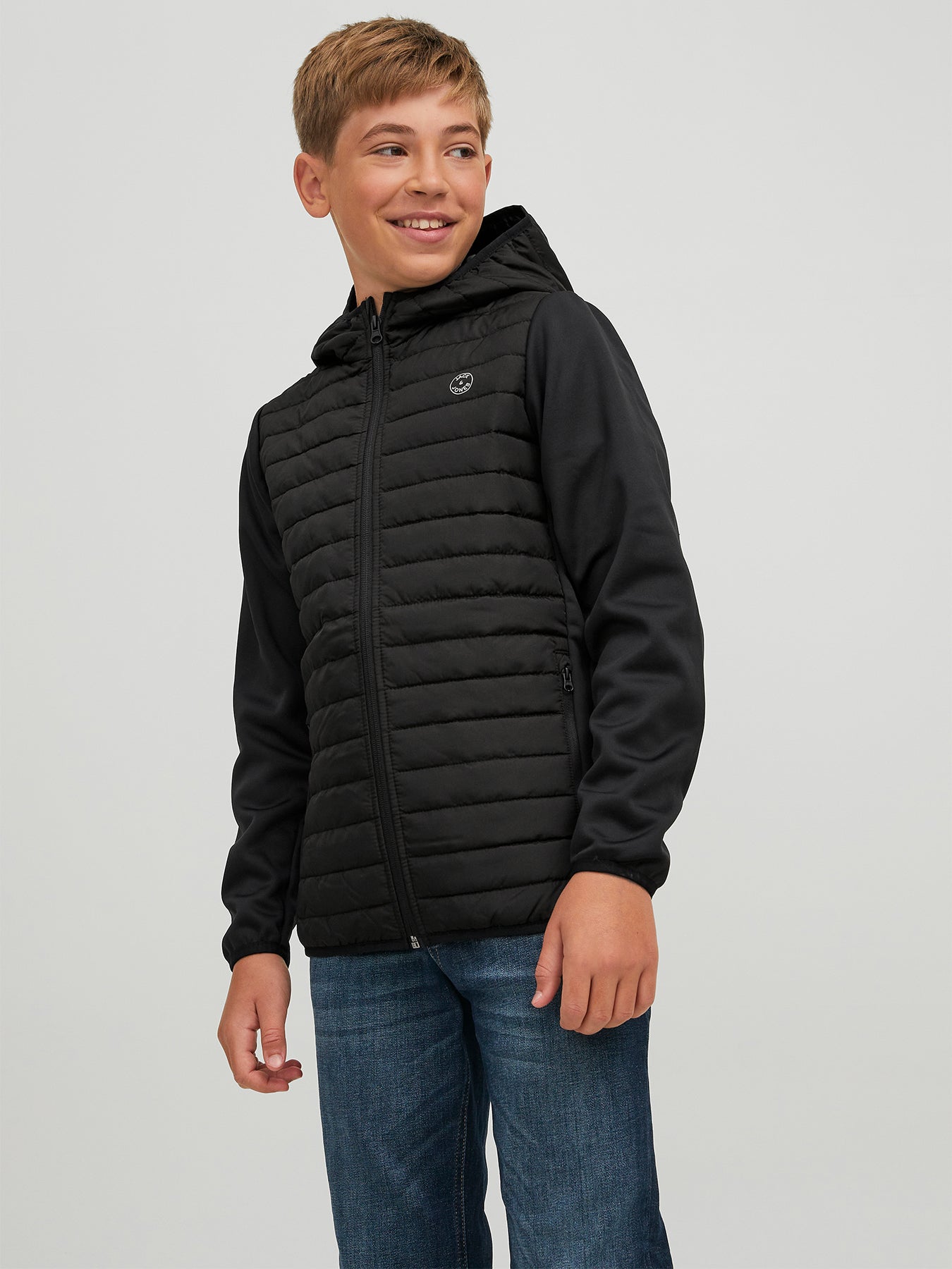 Kids’ Multi Quilted Jacket Black