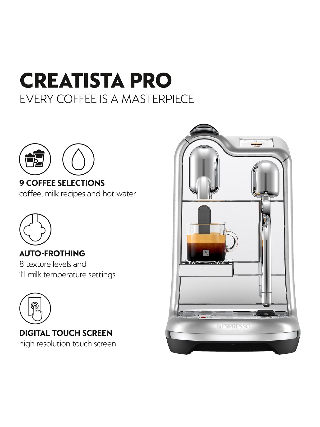 Creatista Pro Coffee Machine Stainless Steel