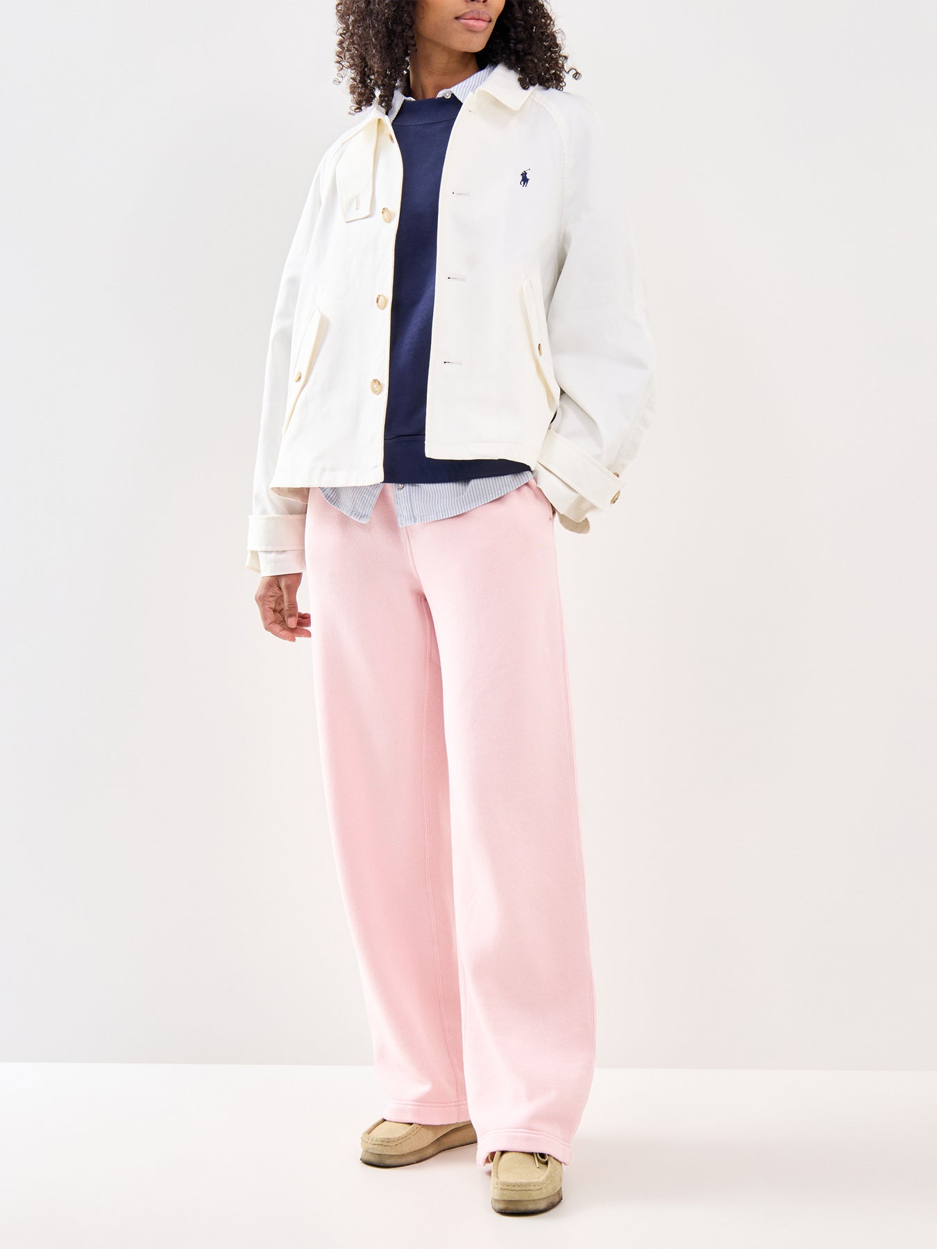 Wide Leg Sweatpants Pink