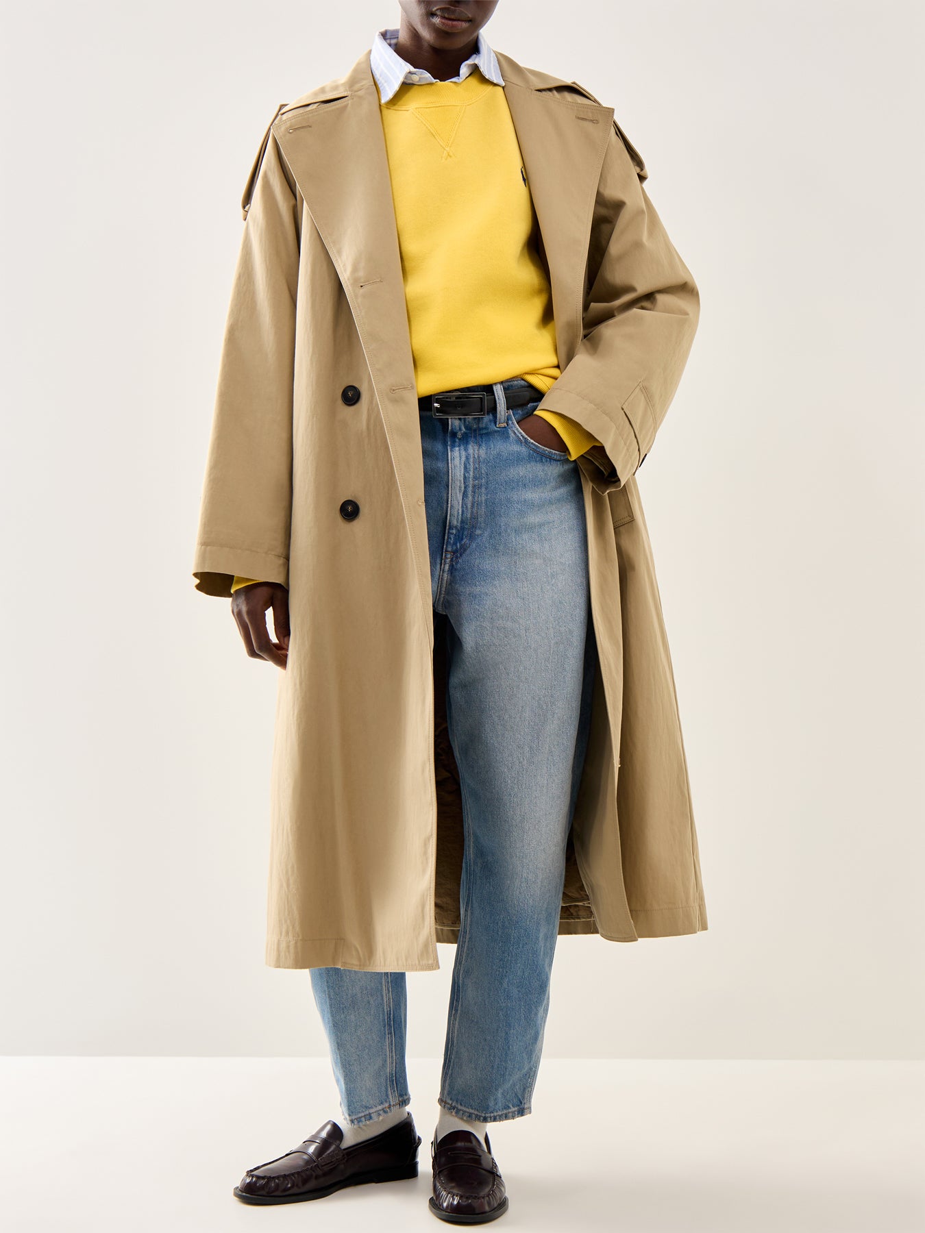 Knit Sweatshirt Yellow