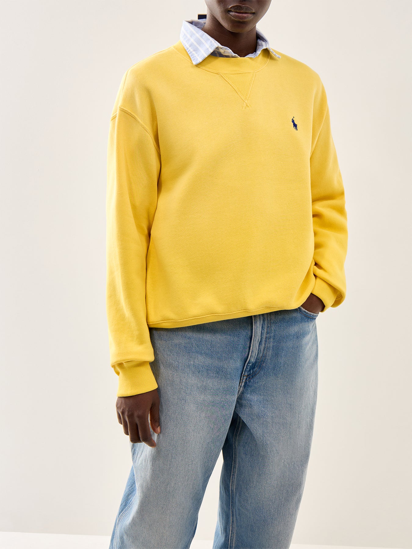 Knit Sweatshirt Yellow