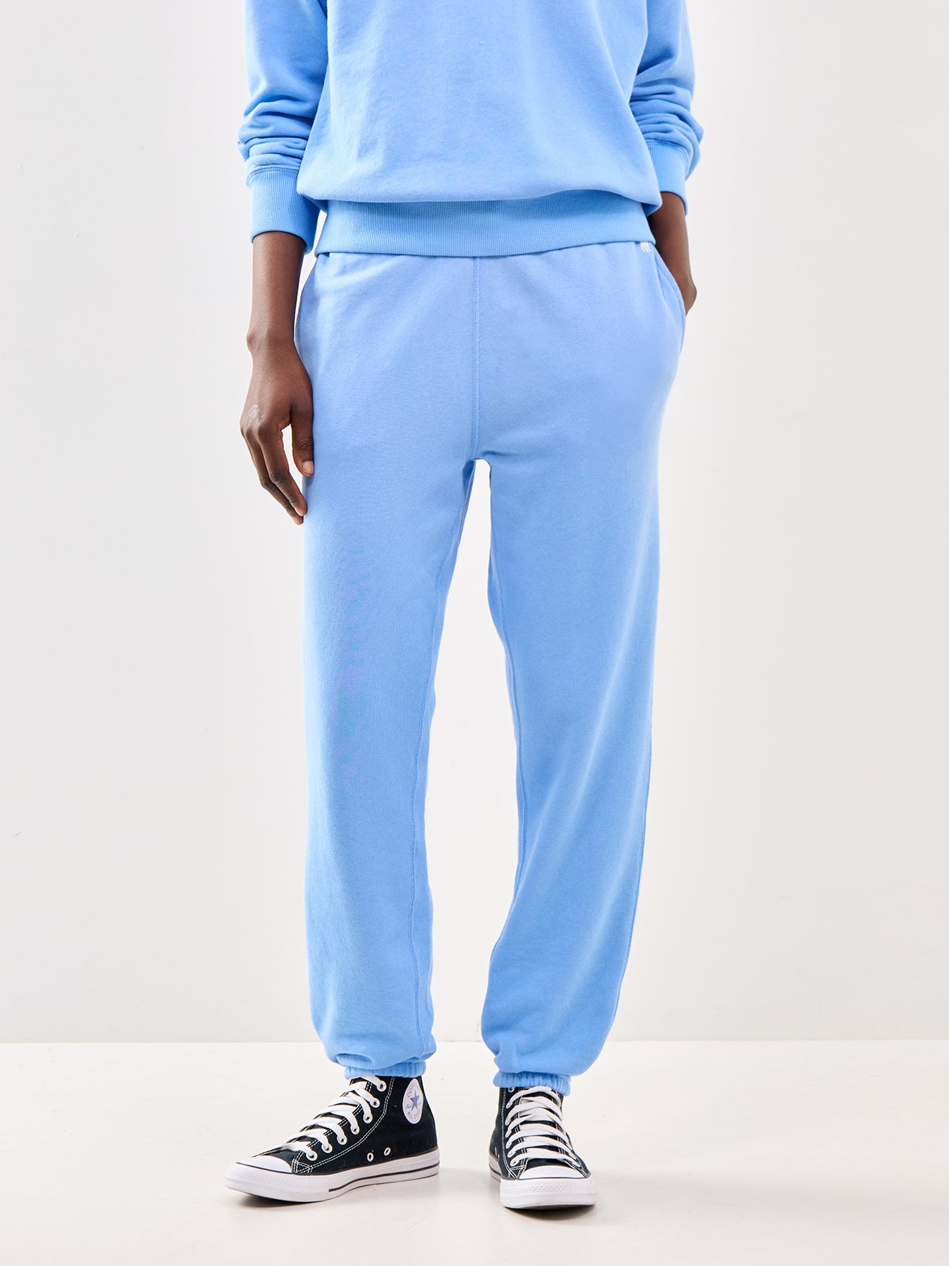 Knit Jogger Pants Blue