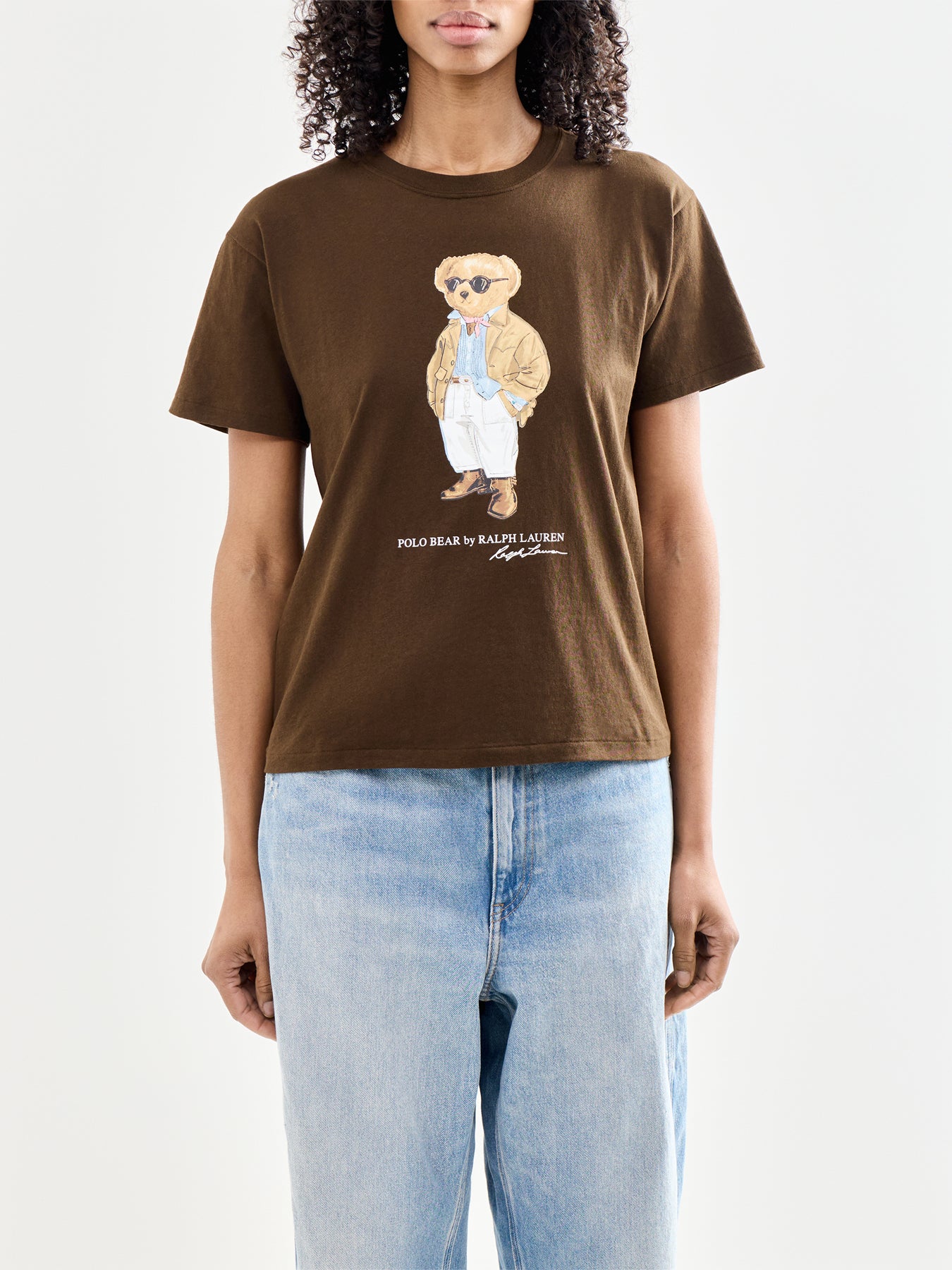 Knit Bear T-Shirt Brown