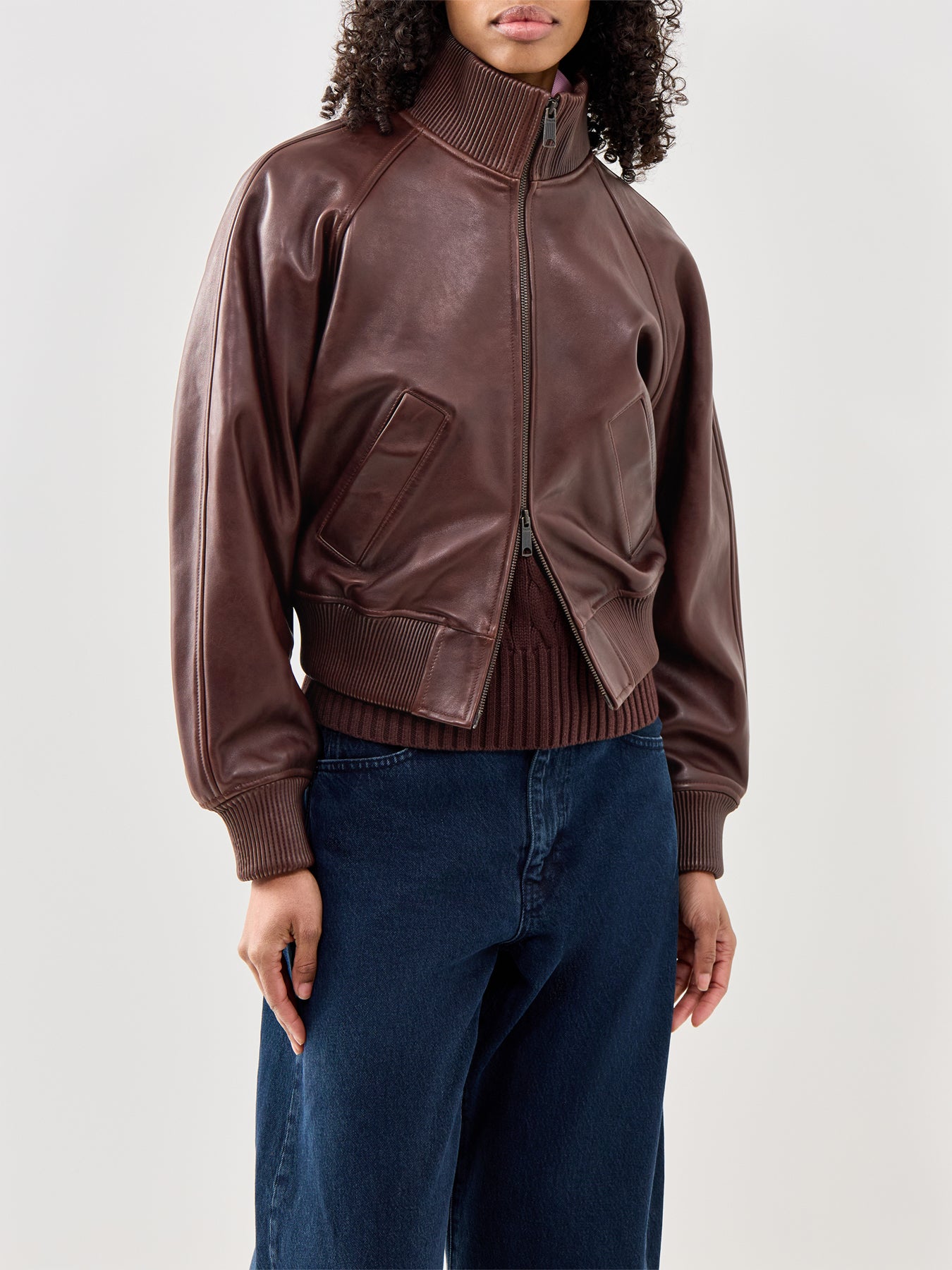 Leather Jacket Brown