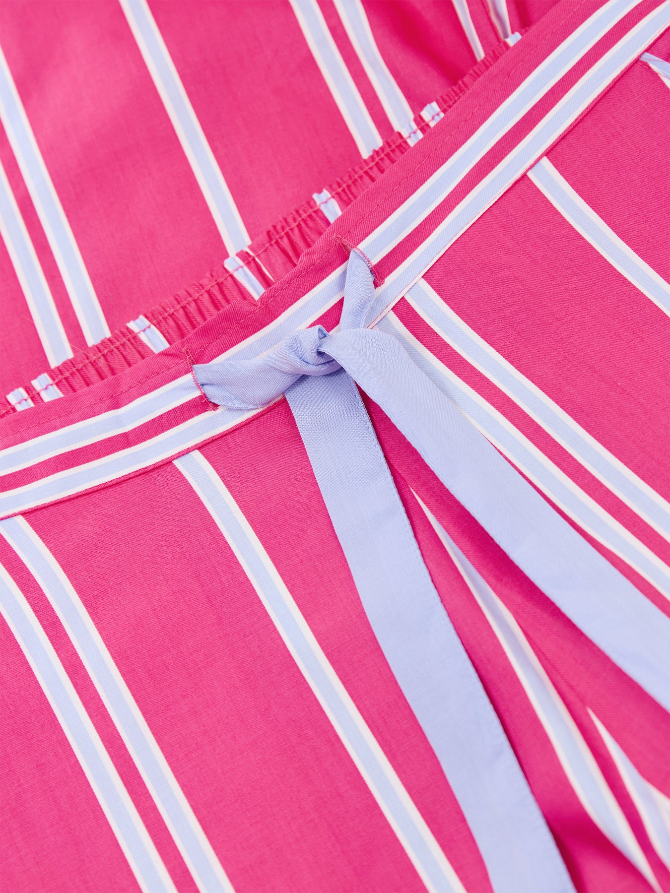 Pink Printed Stripe Wide Leg Pyjama Bottoms