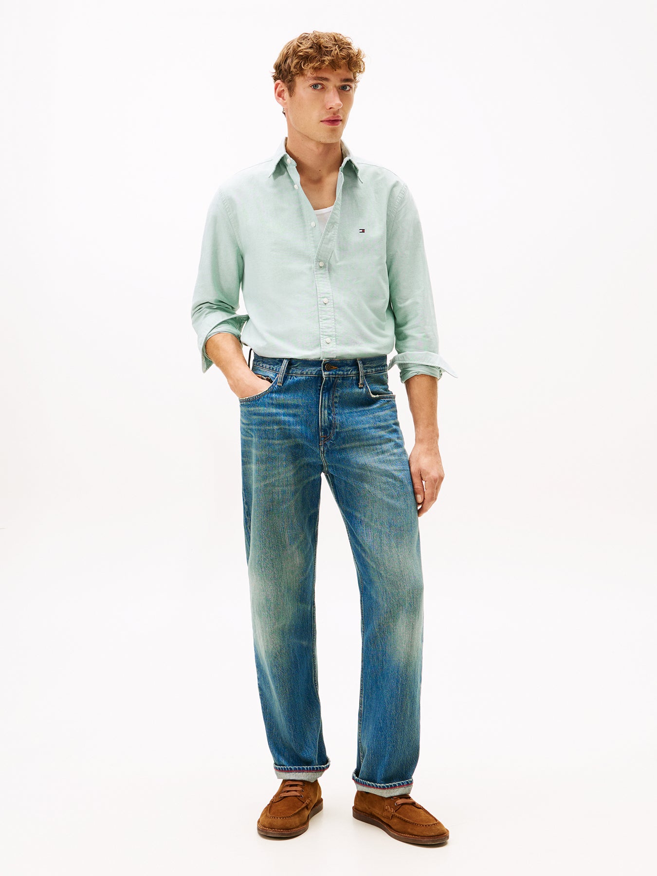 Button-Down Oxford Shirt Green