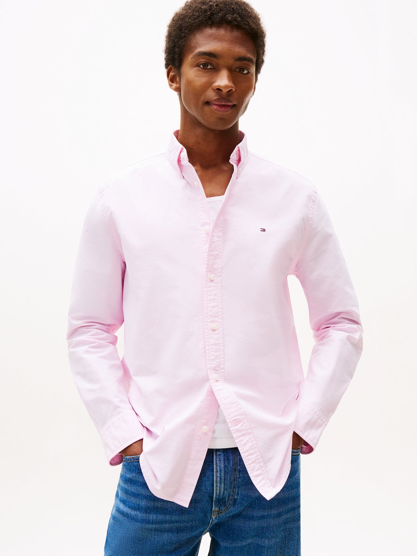 Button-Down Oxford Shirt Pink