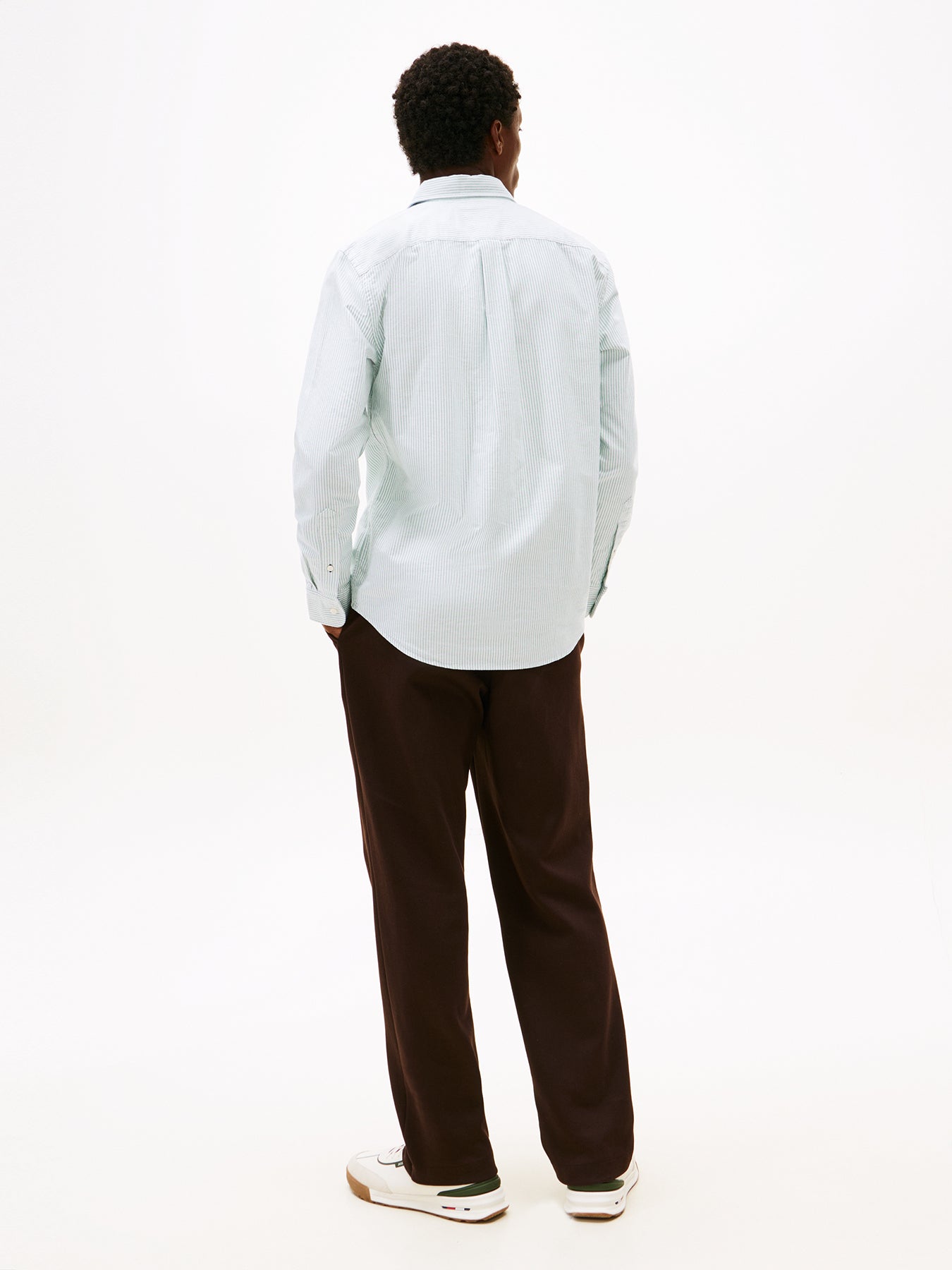 Striped Oxford Shirt Green