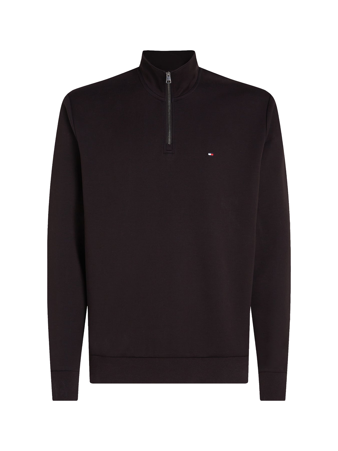 Performance Quarter-Zip Intechno Knit Jumper Black