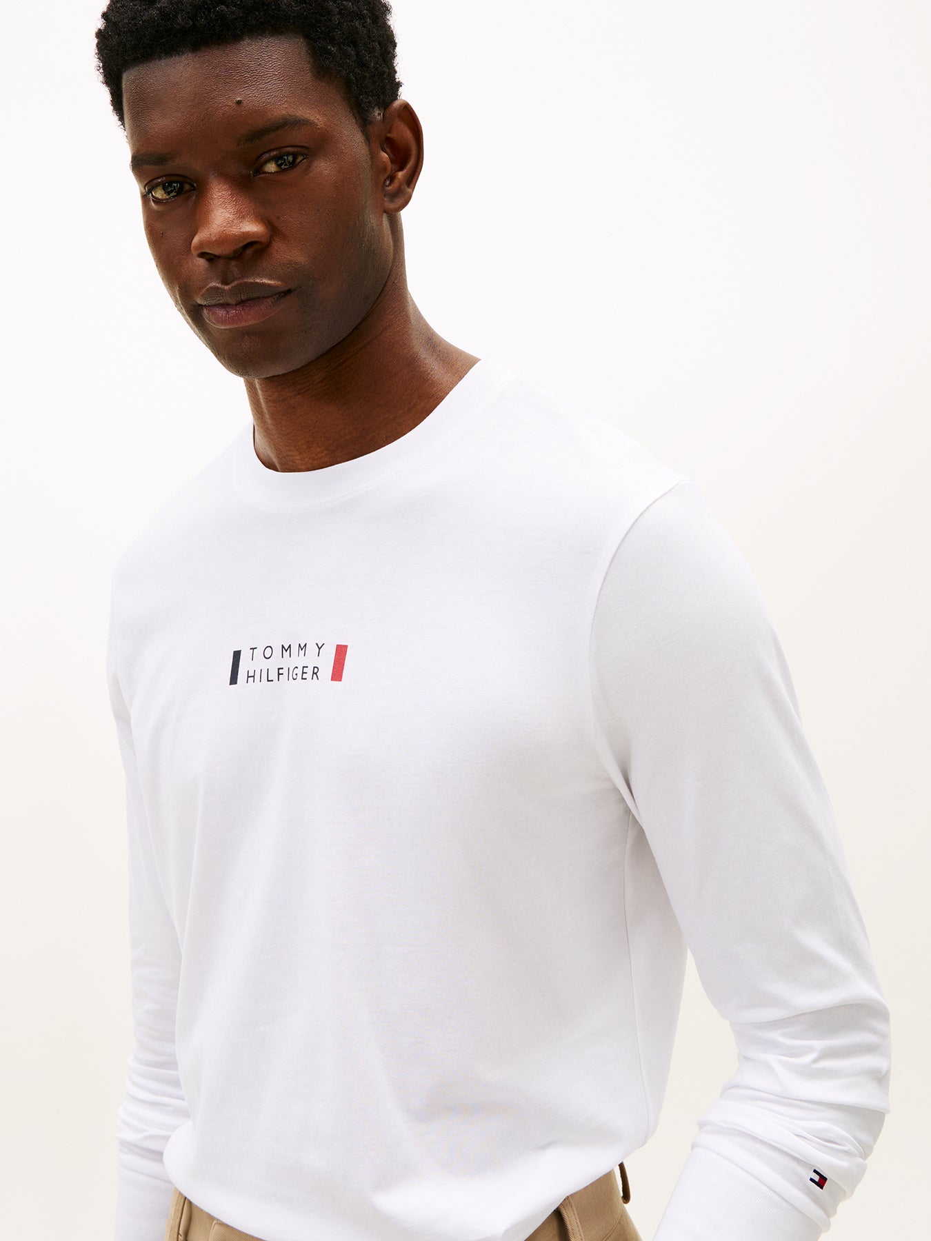 Long Sleeve Logo T-Shirt White