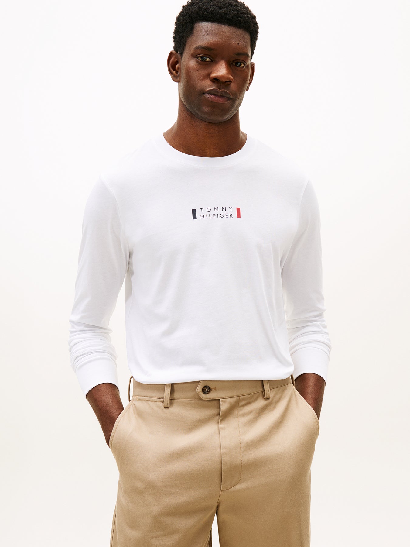 Long Sleeve Logo T-Shirt White