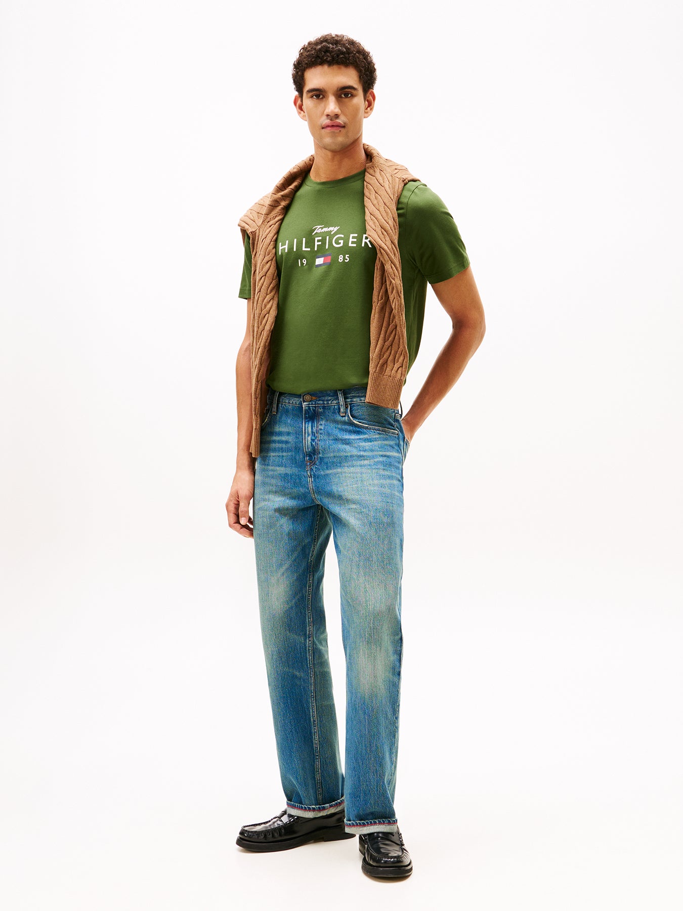 Graphic Crew Neck T-Shirt Green