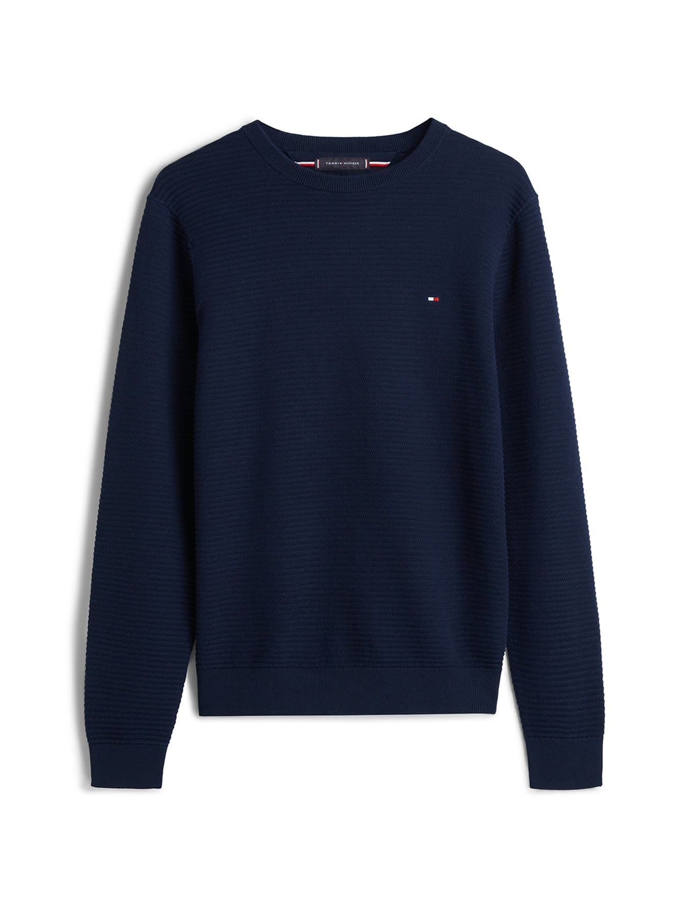 Textured Knit Jumper Blue