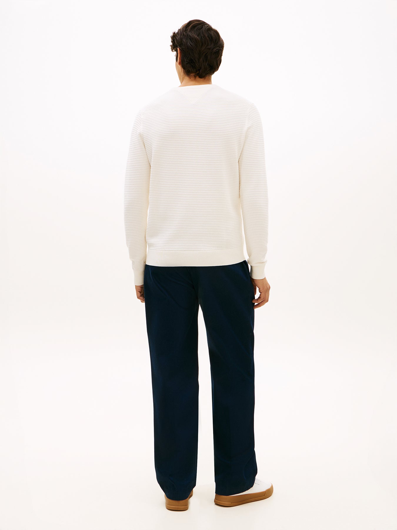 Textured Knit Jumper Cream