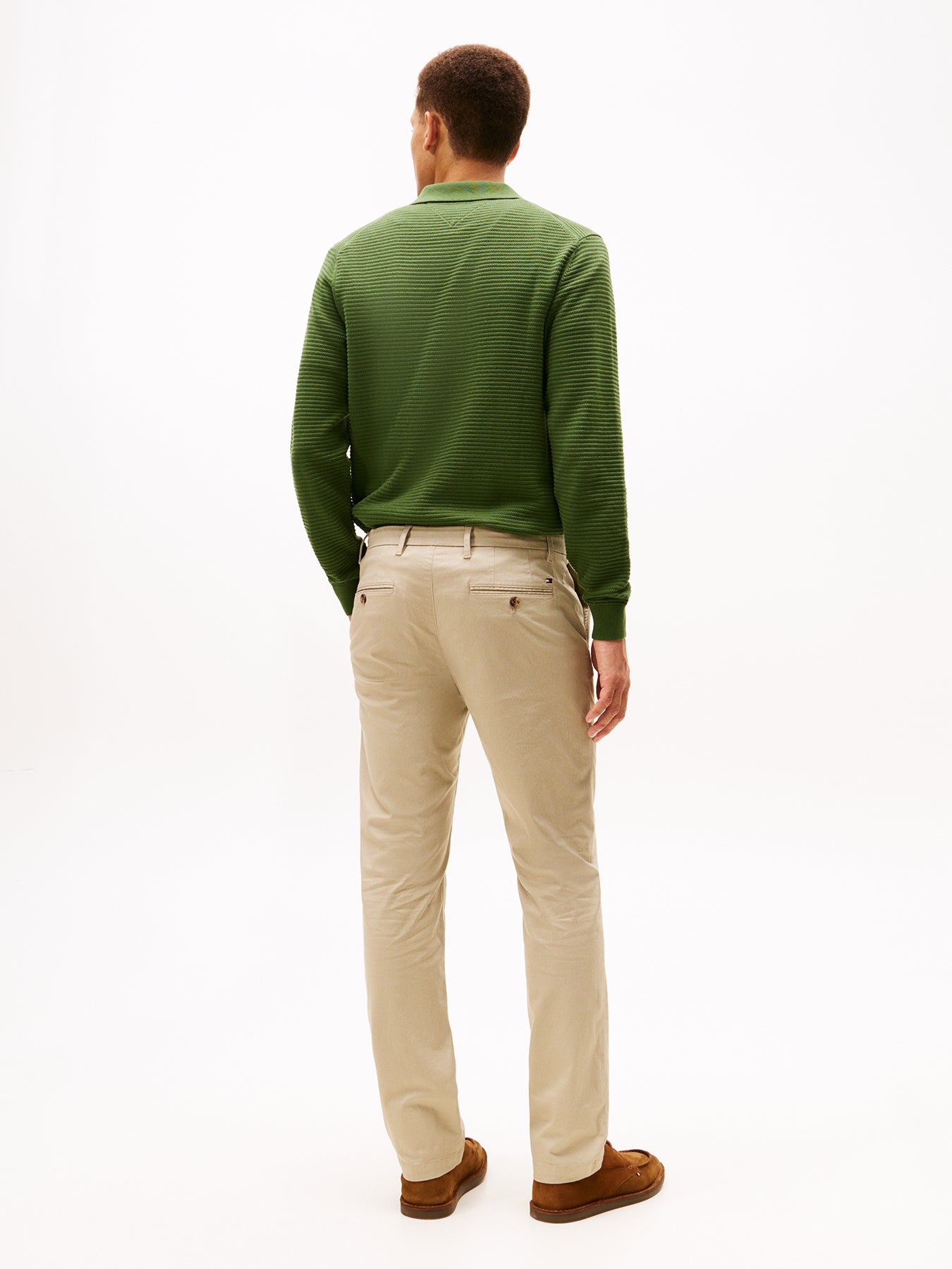 Denton Straight Leg Trousers Green