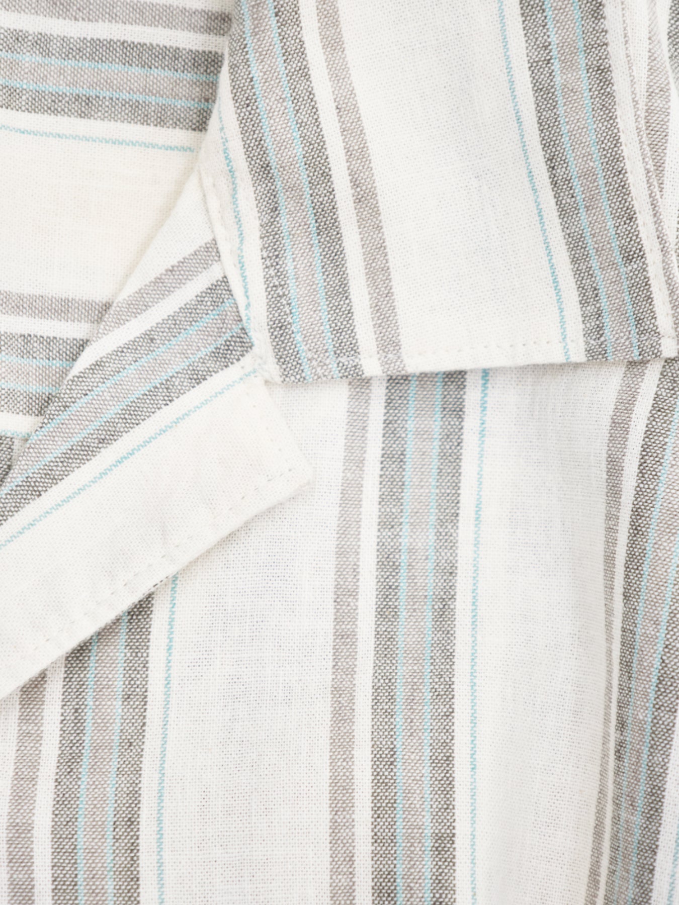 Breeze Stripe Short Sleeve Shirt Cream