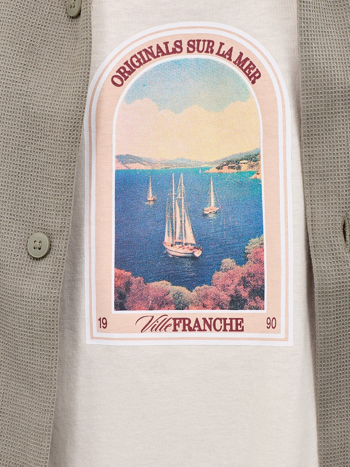 Cassis Graphic T-Shirt Cream