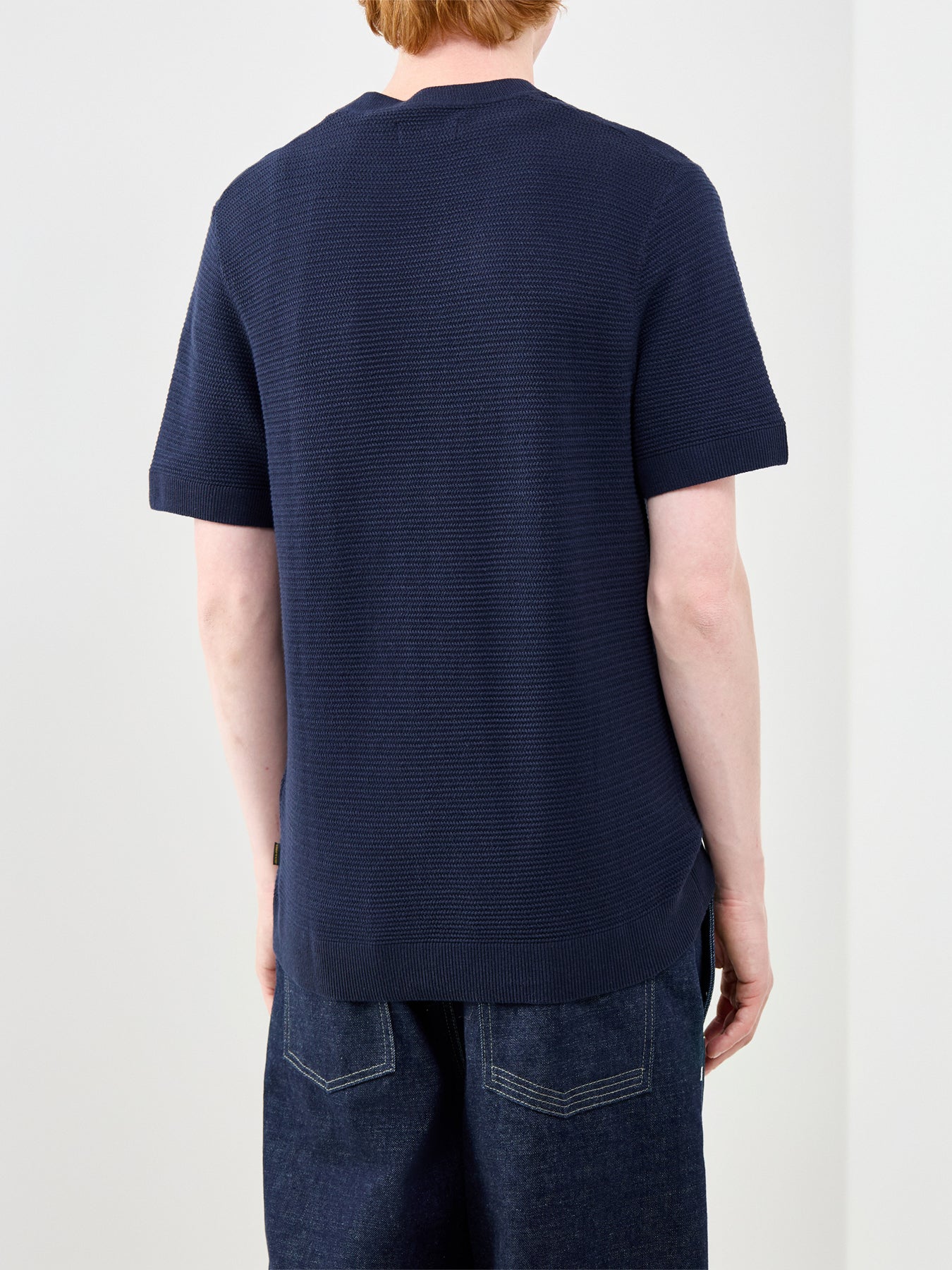 Bluriley Knit Crew Neck Jumper Navy