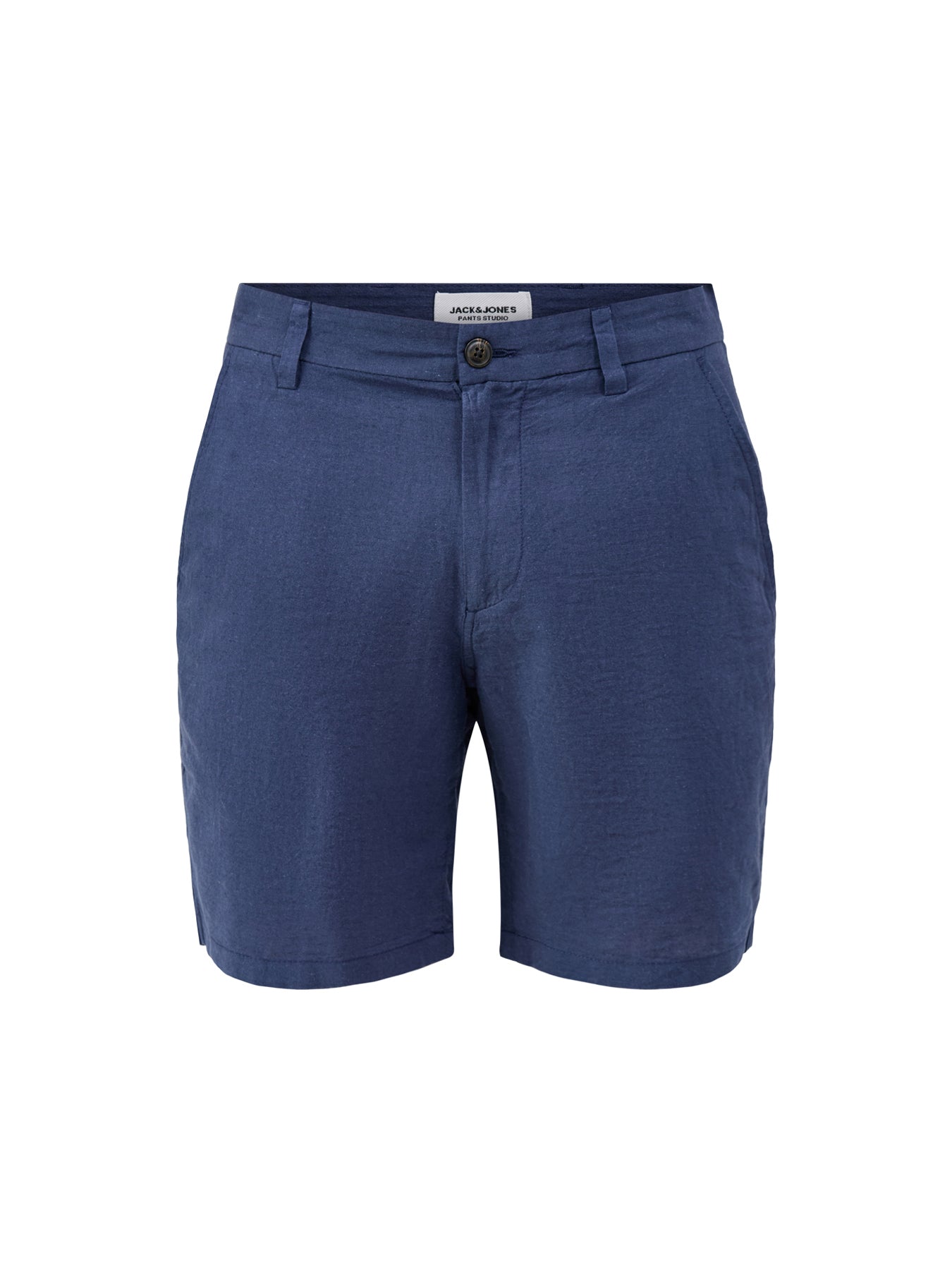 Stace Linen Blend Chino Shorts Navy