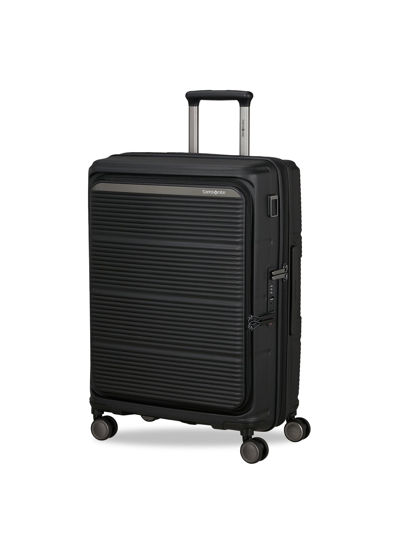 Paralux Expandable Medium Suitcase Black 67cm