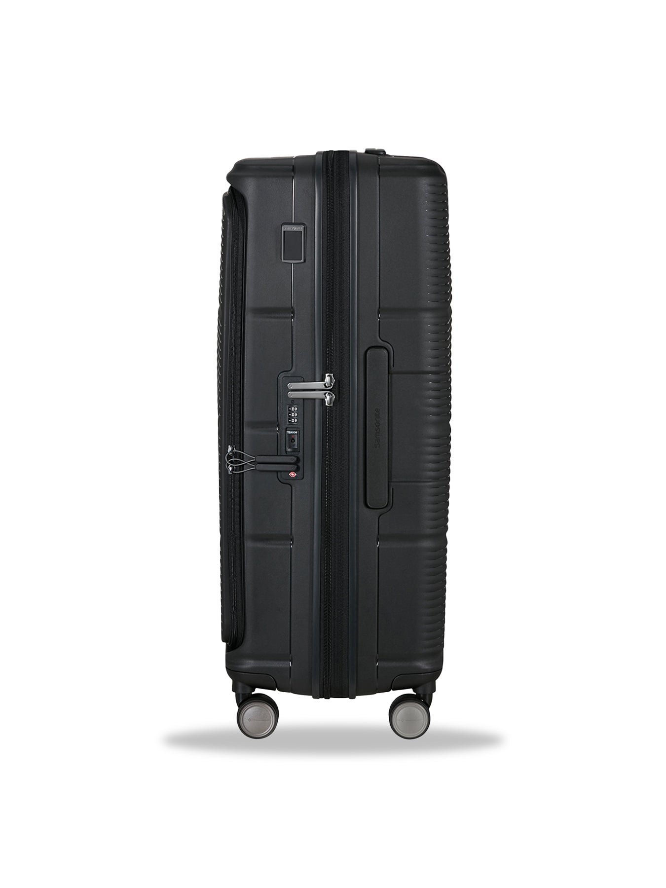 Paralux Expandable Large Suitcase Black