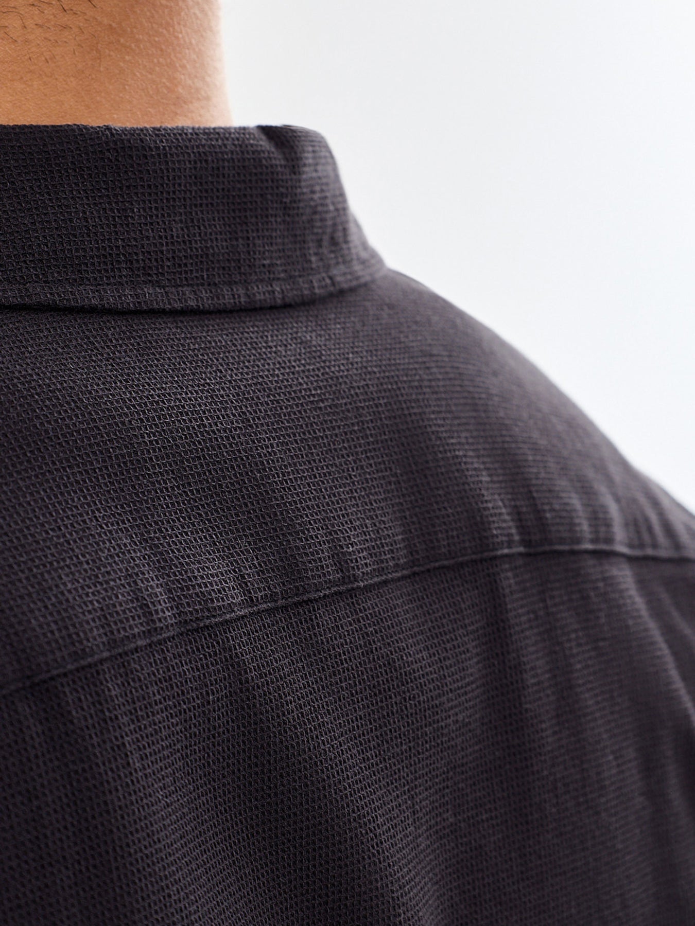 Global Waffle Resort Shirt Black