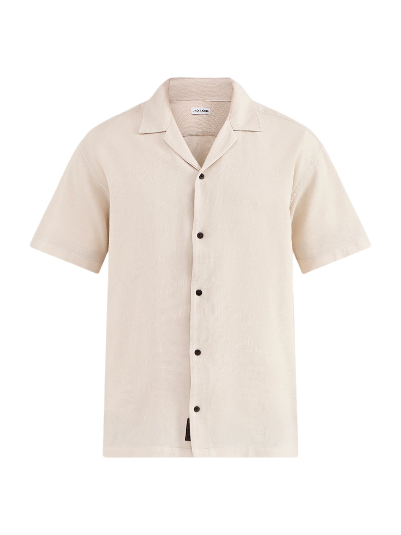 Global Waffle Resort Shirt Beige