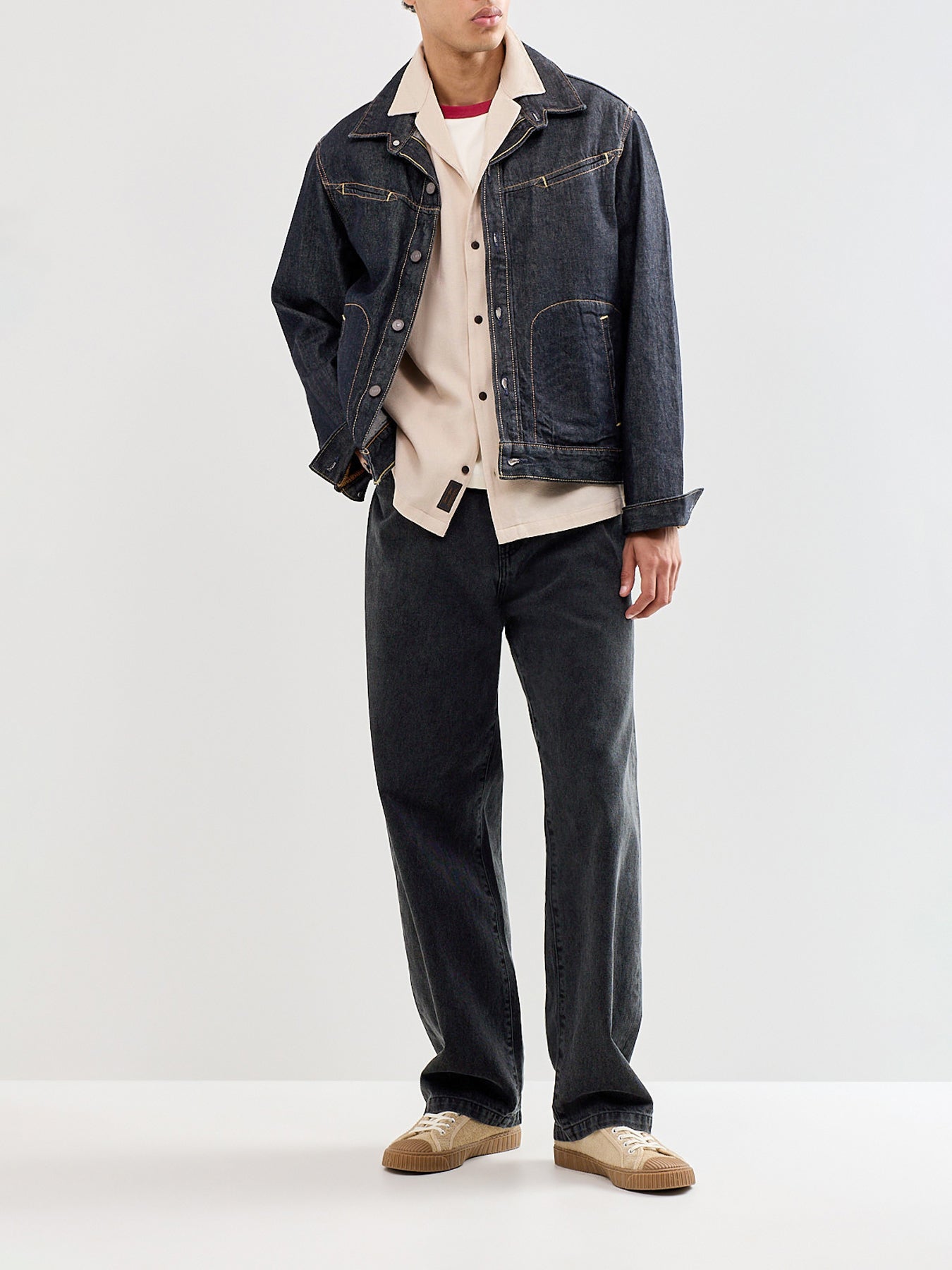 Global Waffle Resort Shirt Beige