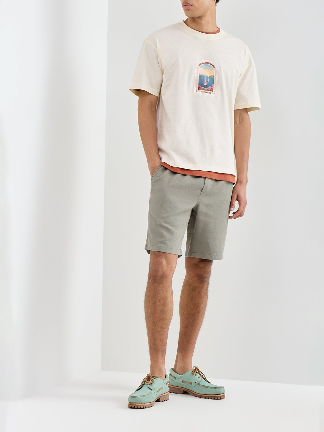 Jaiden Waffle Resort Shorts Green