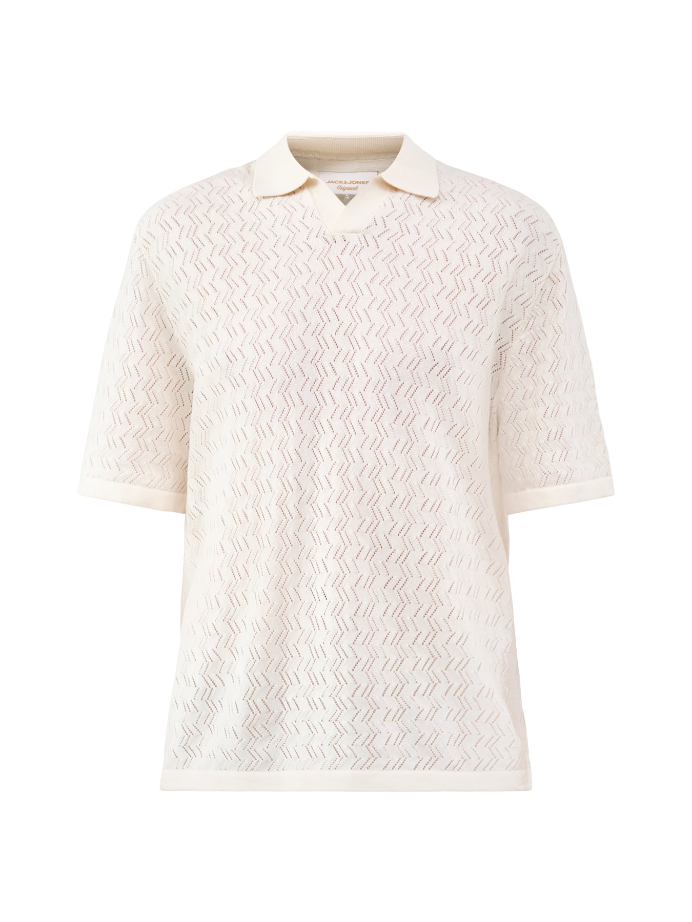 Tyler Knit Polo Shirt Cream