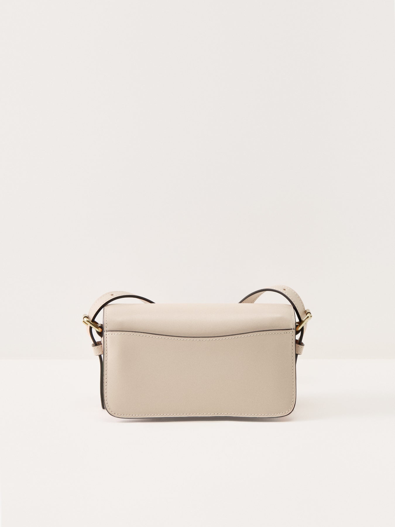Refined Calf Leather Zoe Shoulder Bag White