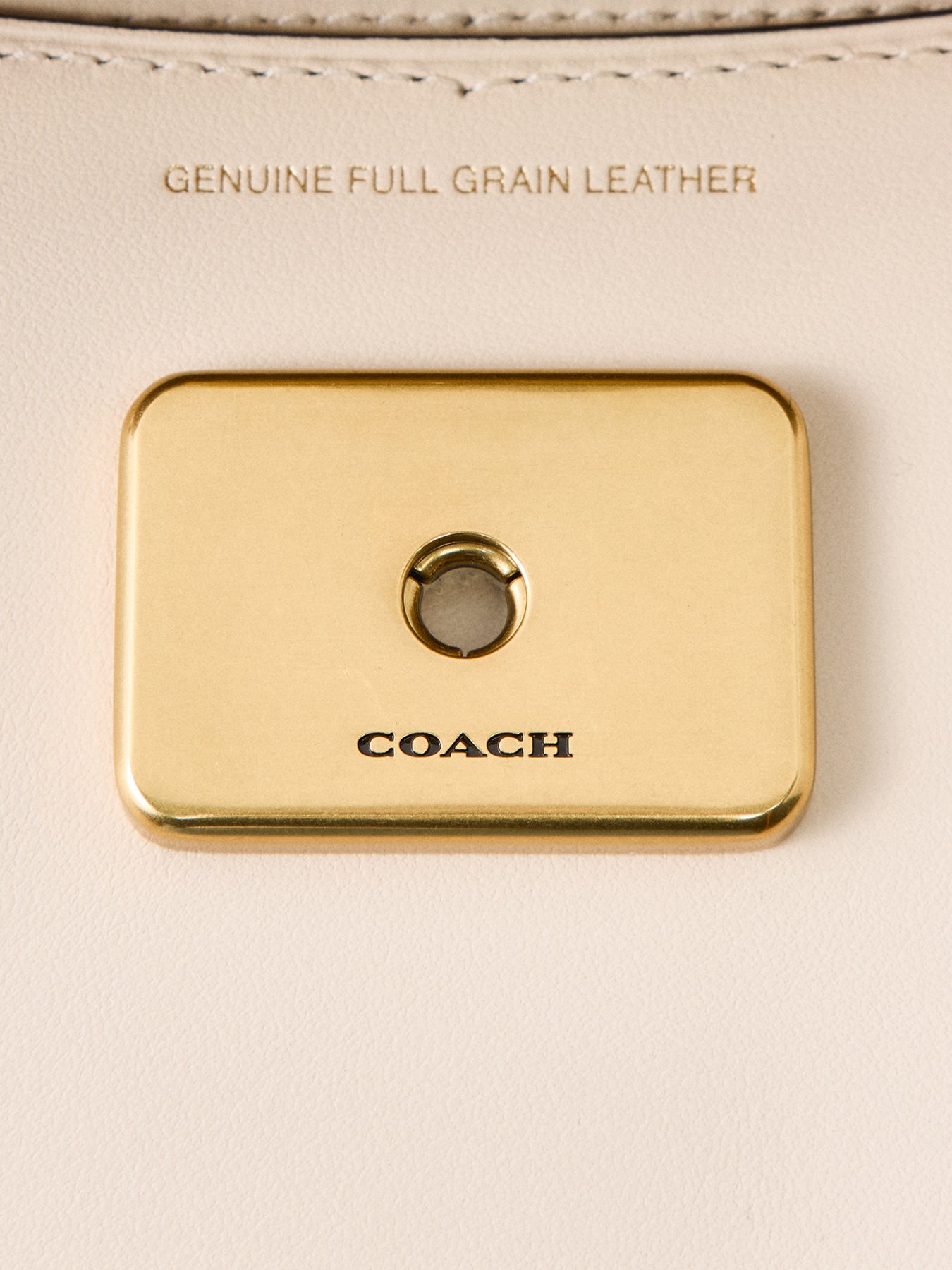 Refined Calf Leather Zoe Shoulder Bag White