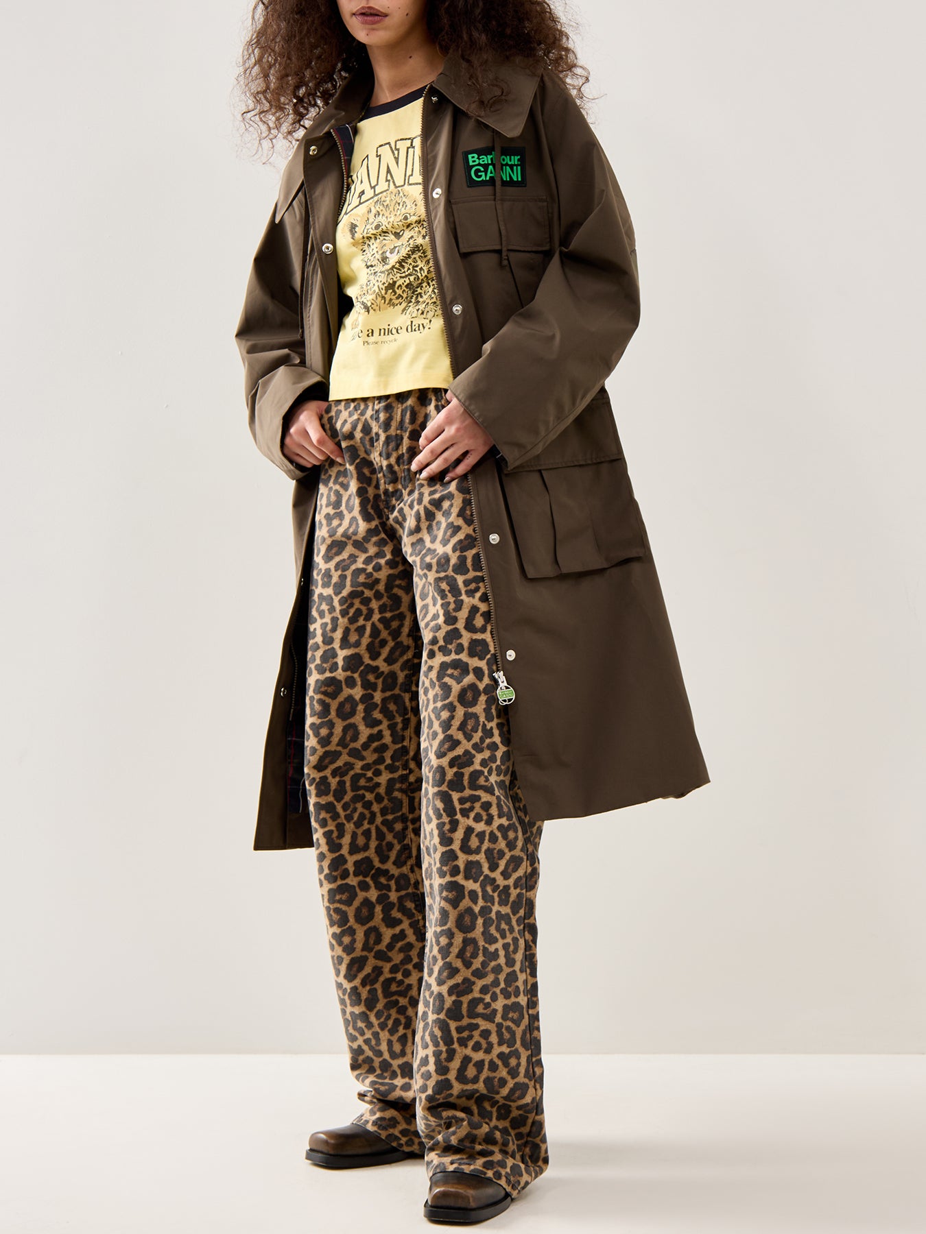 Barbour x Ganni Waterproof Parka Jacket