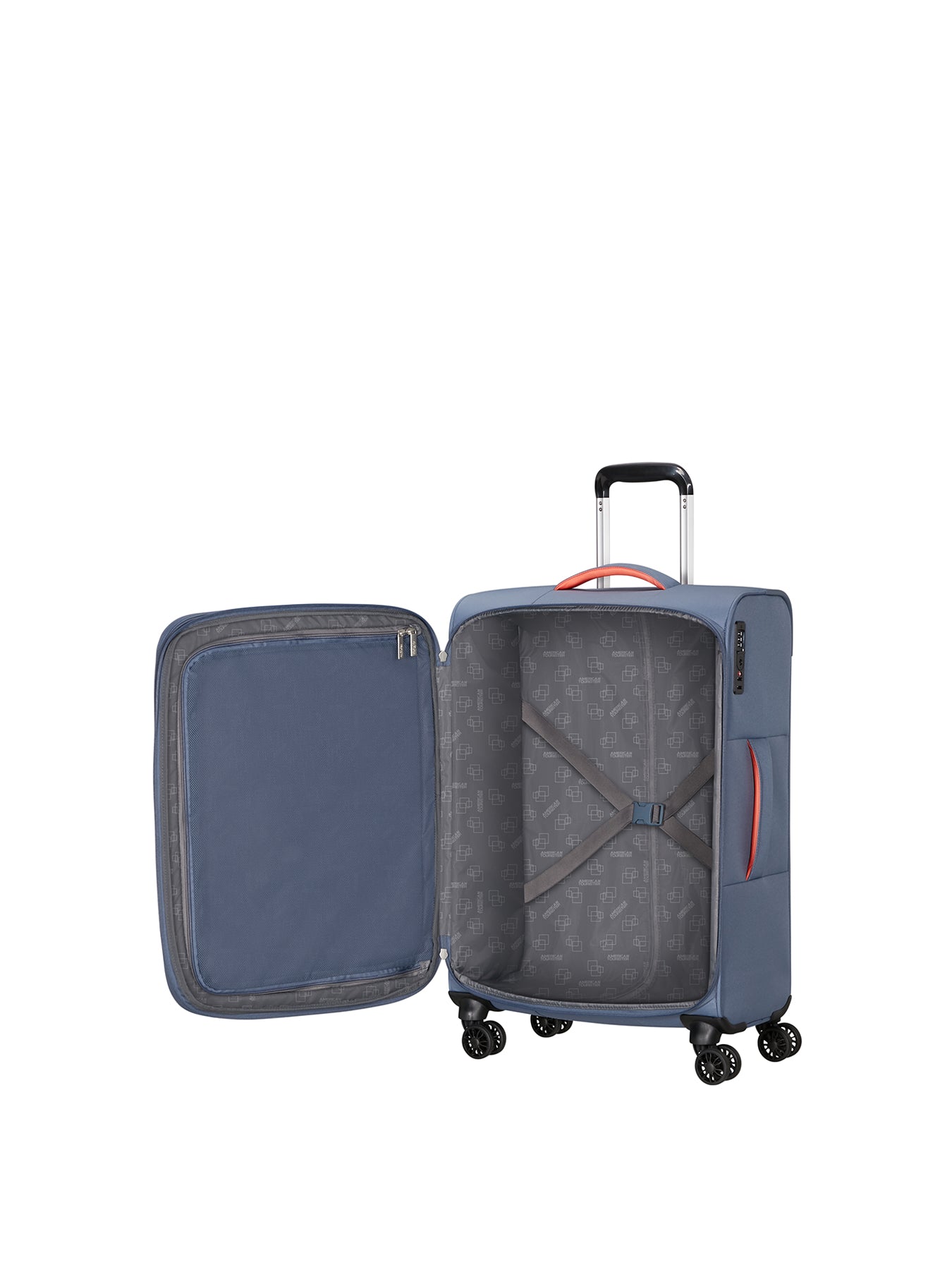 Cloudrider Medium Expandable Spinner Suitcase Stone Blue 49cm