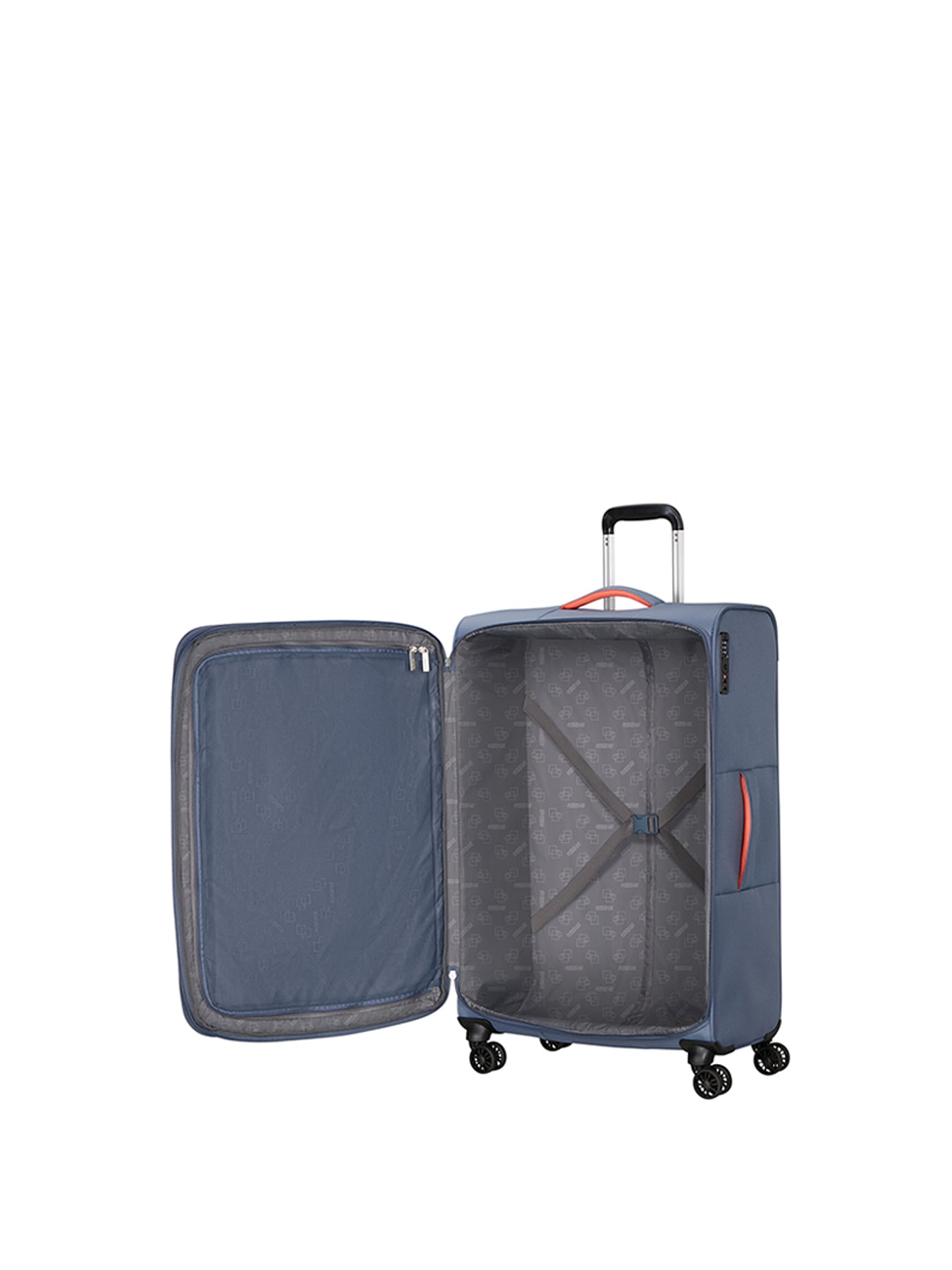 Cloudrider Large Expandable Spinner Suitcase Stone Blue
