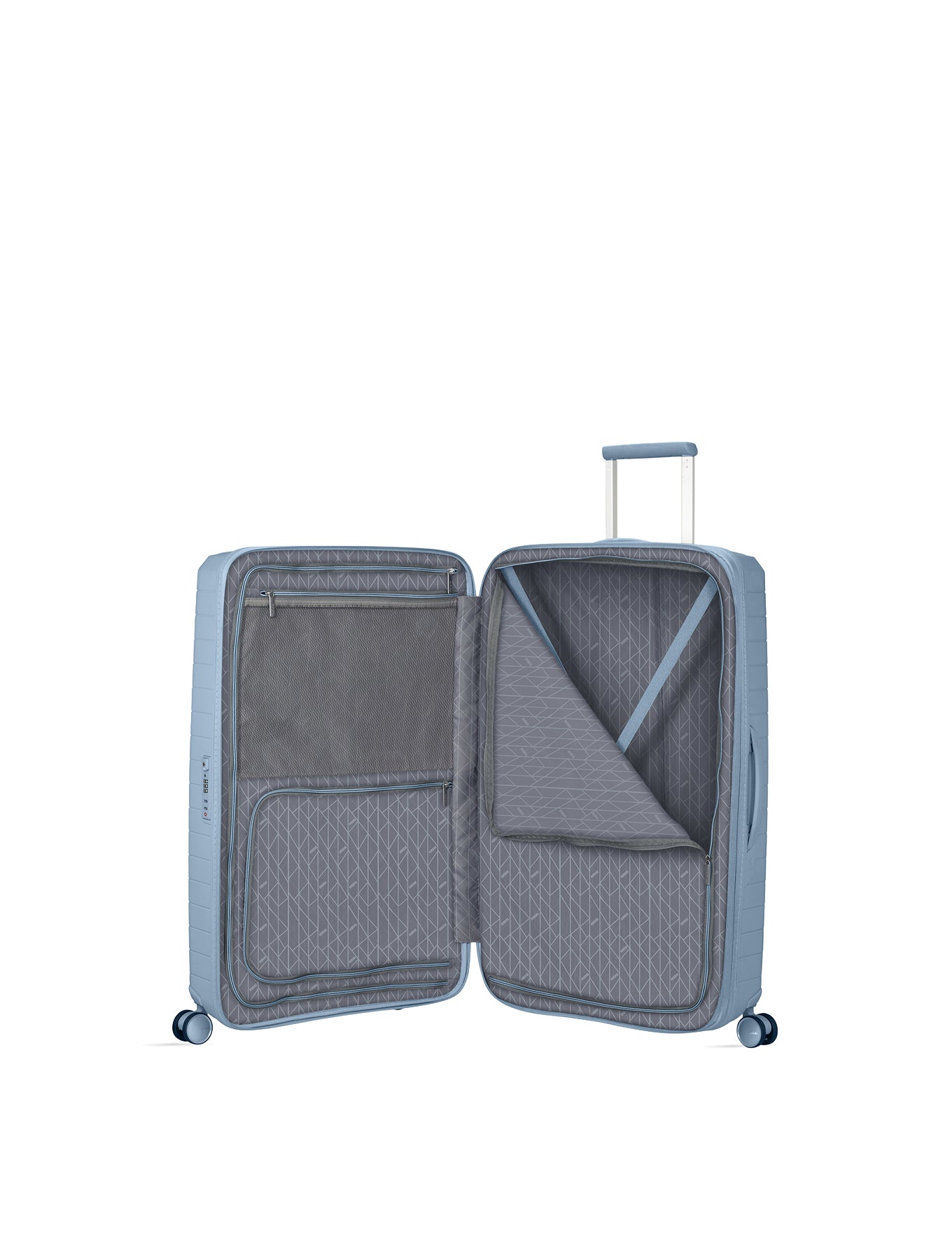 Large Spinner Suitcase Steel Blue