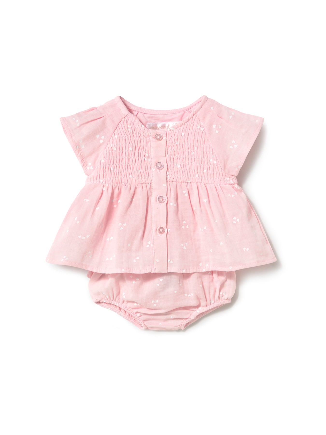 Baby Hearts Short Set Pink