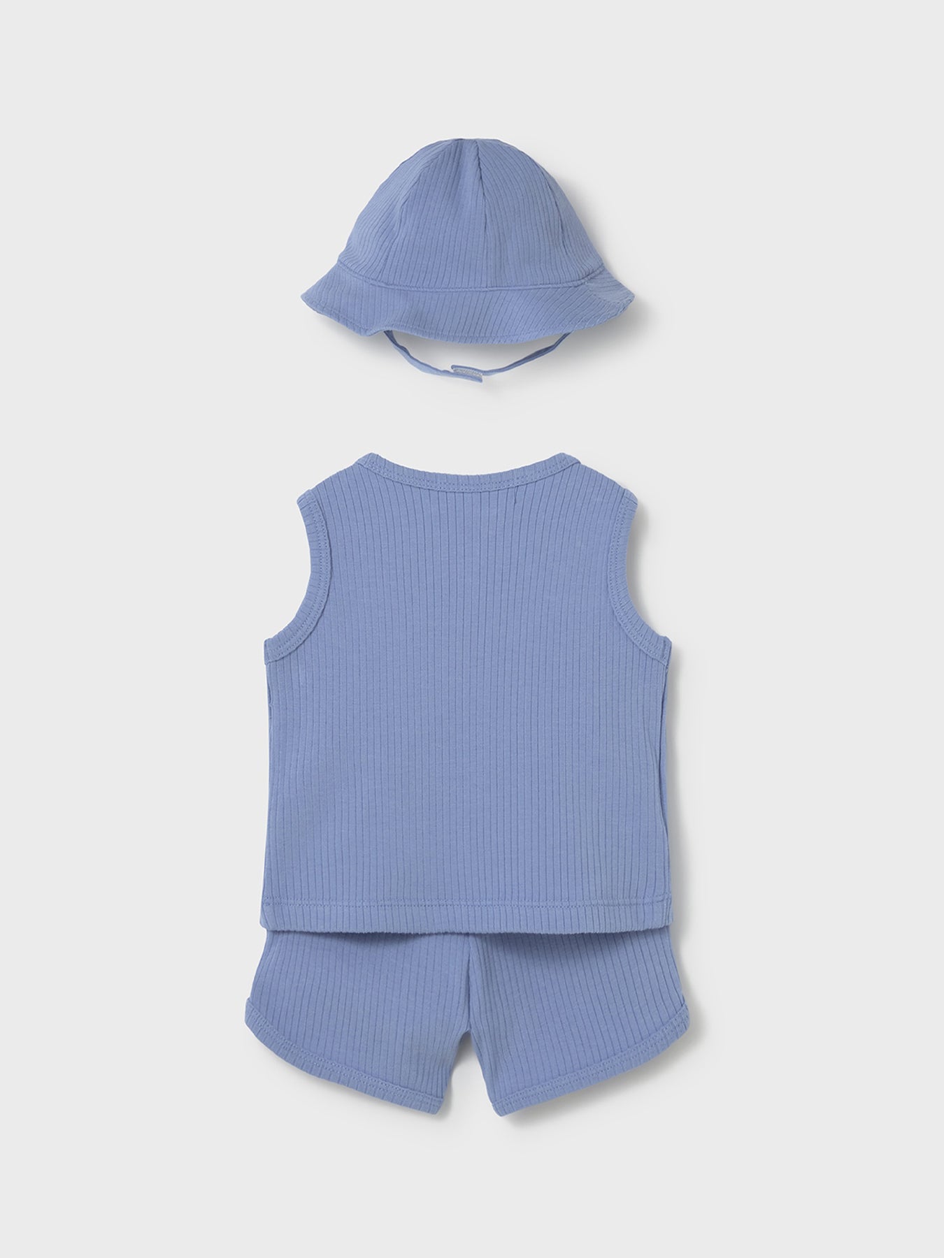 Baby Shorts and Hat Set Blue