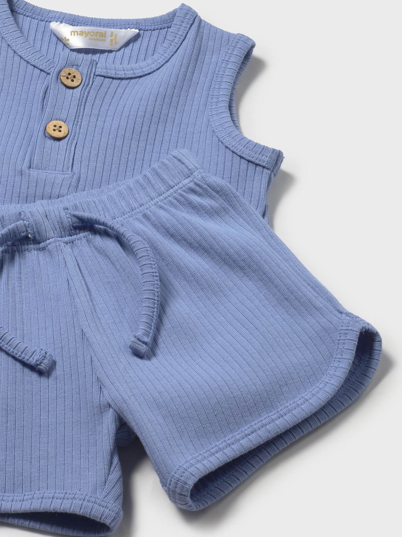 Baby Shorts and Hat Set Blue