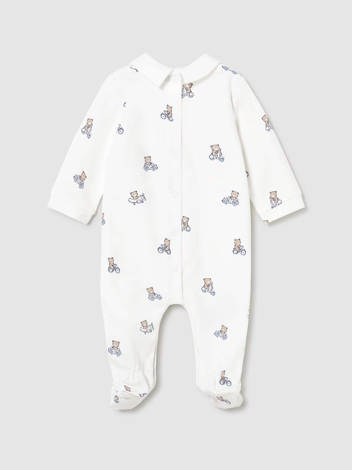 Baby Bear Bodysuit Set Blue