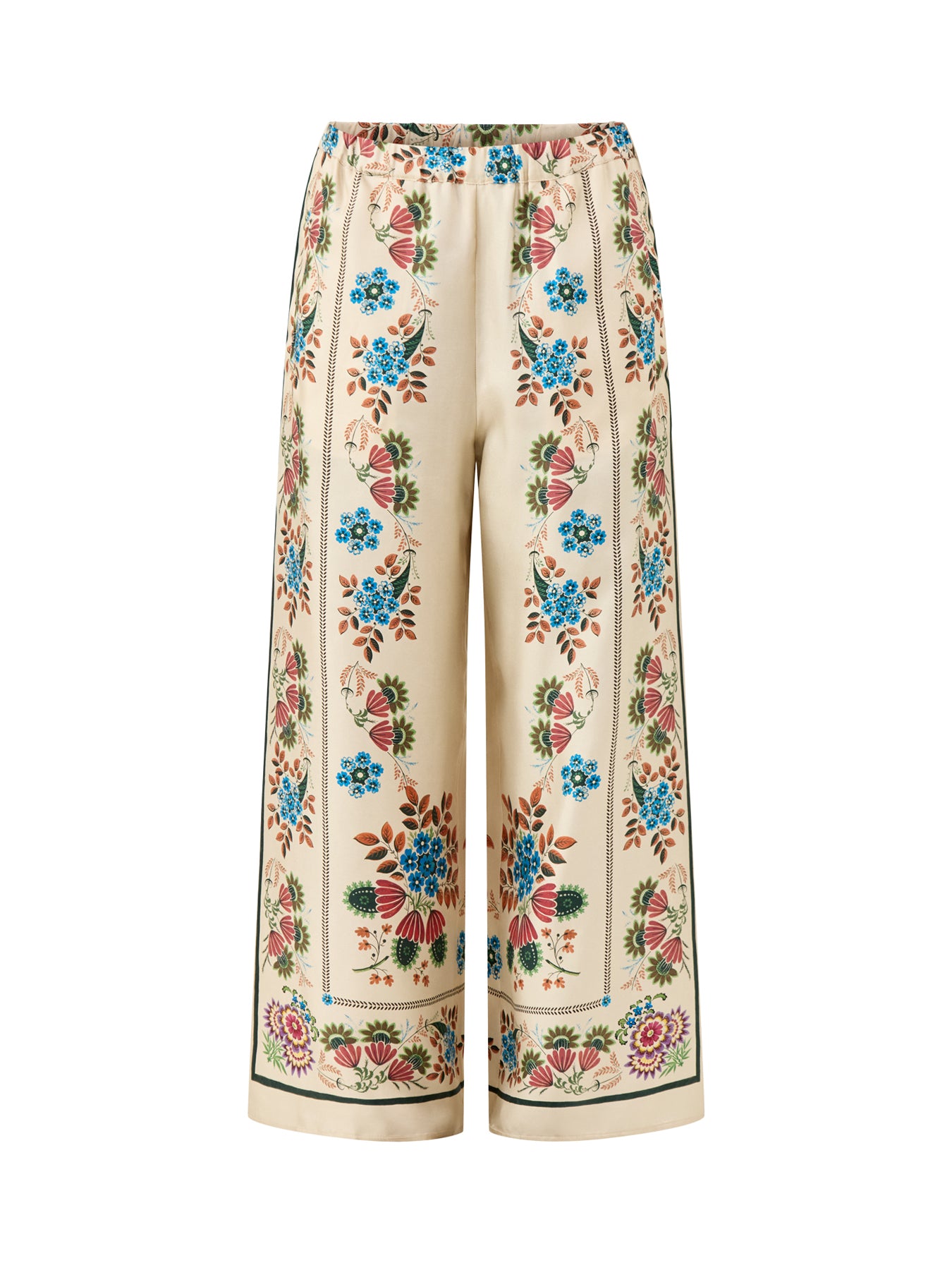 Snack Floral Wide-Leg Trousers