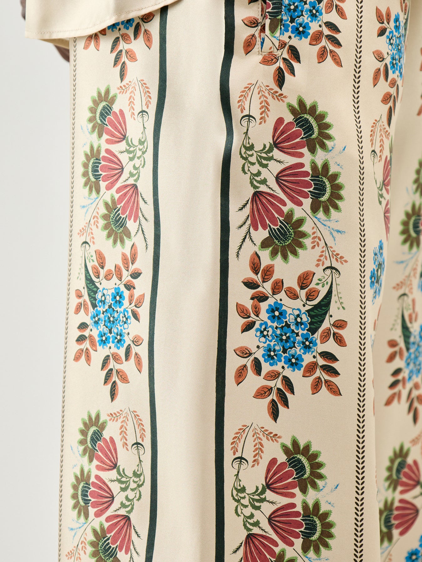 Snack Floral Wide-Leg Trousers