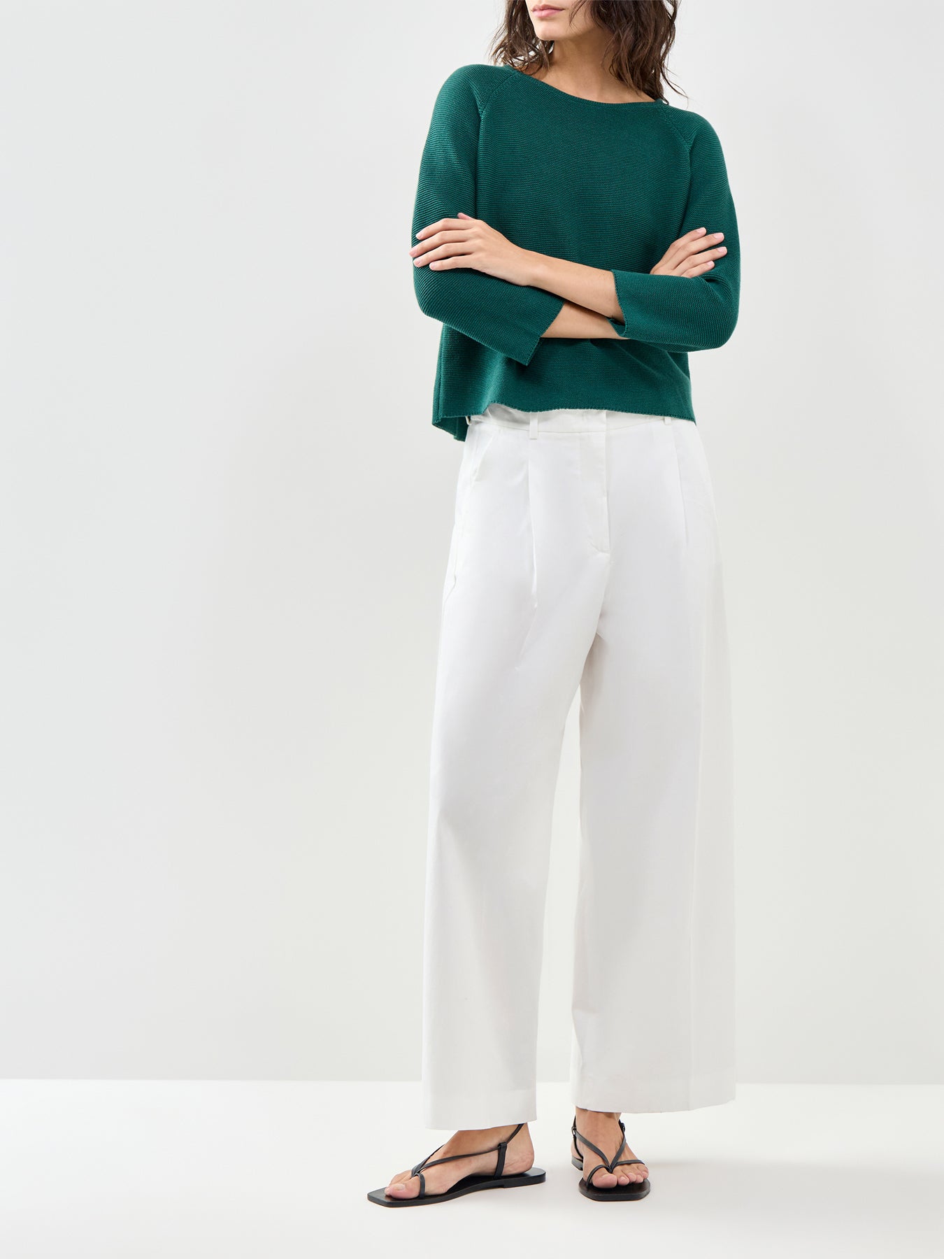 Bellico Wide Leg Trousers White