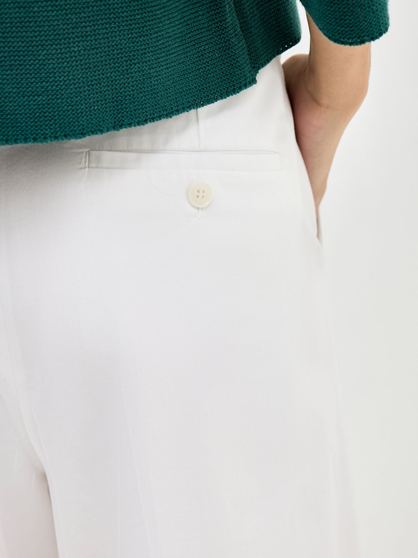 Bellico Wide Leg Trousers White