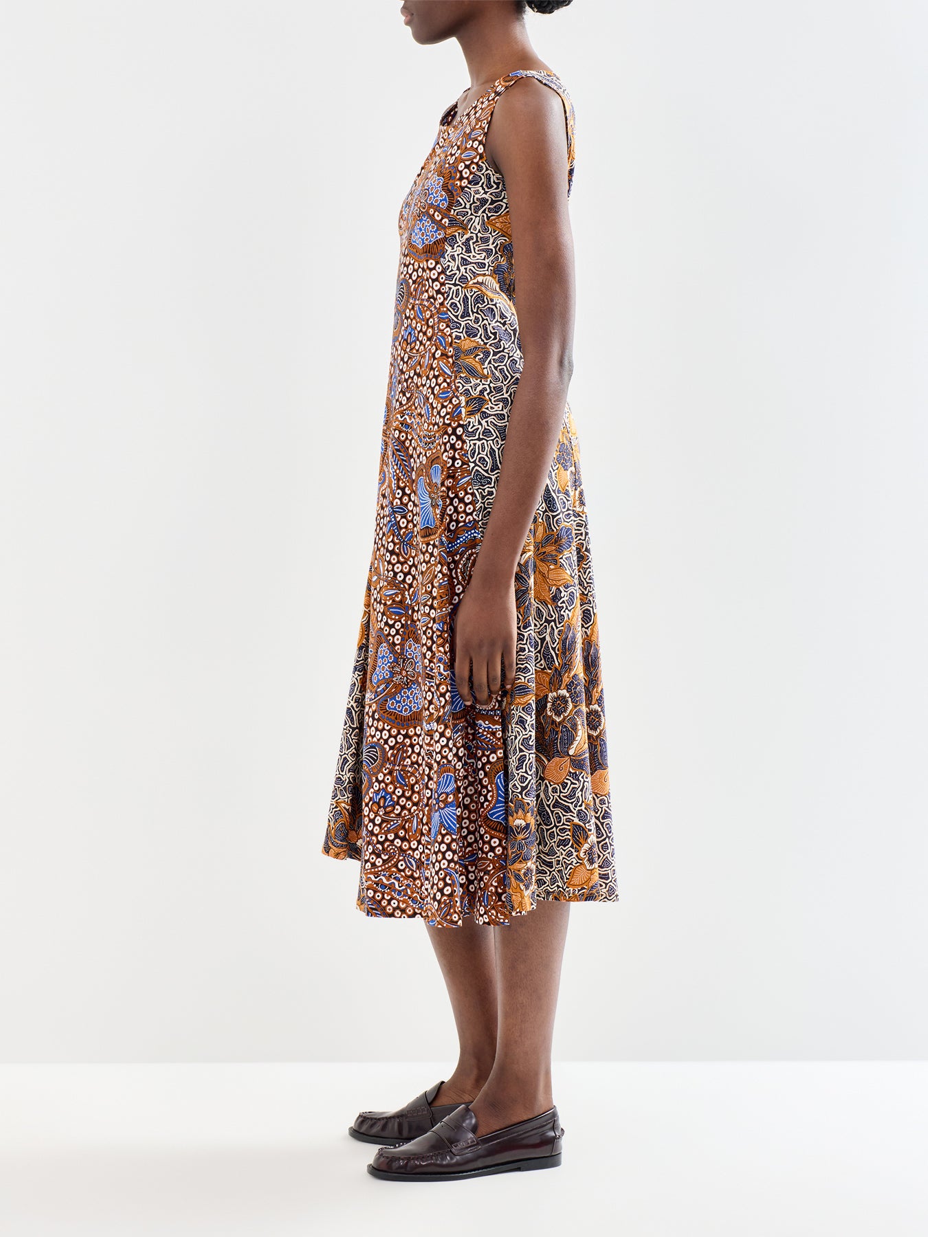Pausa Cotton Jersey Dress Brown