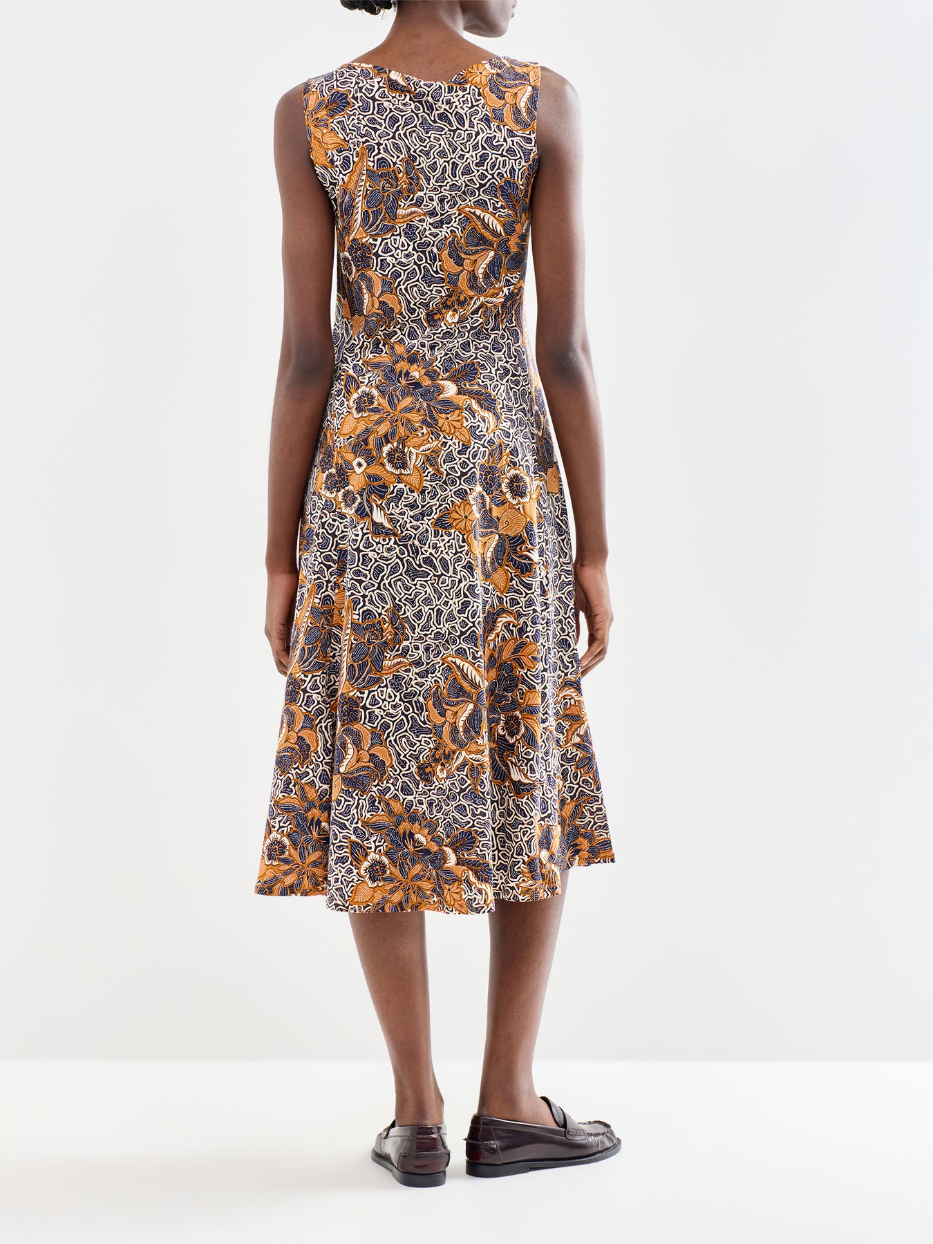 Pausa Cotton Jersey Dress Brown