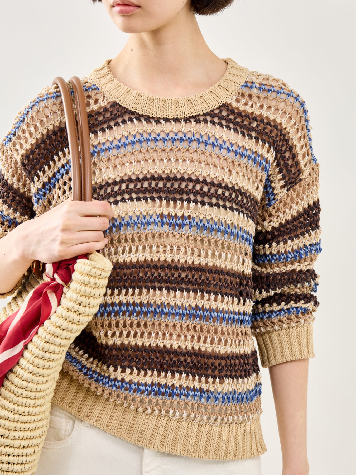 WKD Onirica Striped Sweater Brown